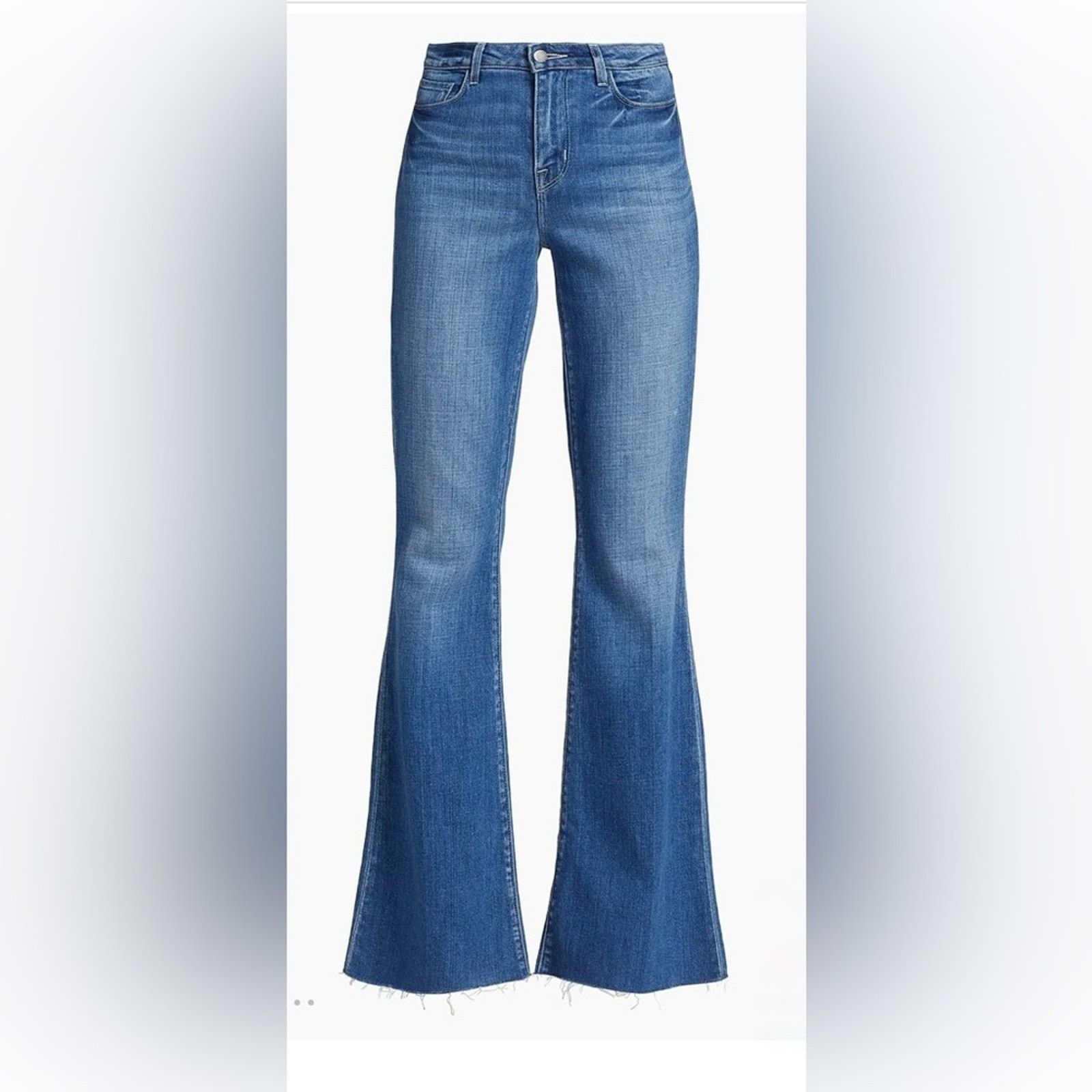 L'AGENCE NEW L'AGENCE $299 Sera Blue Flare Jeans size 25 Size 25" / US 0 / IT 36 - 6 Thumbnail