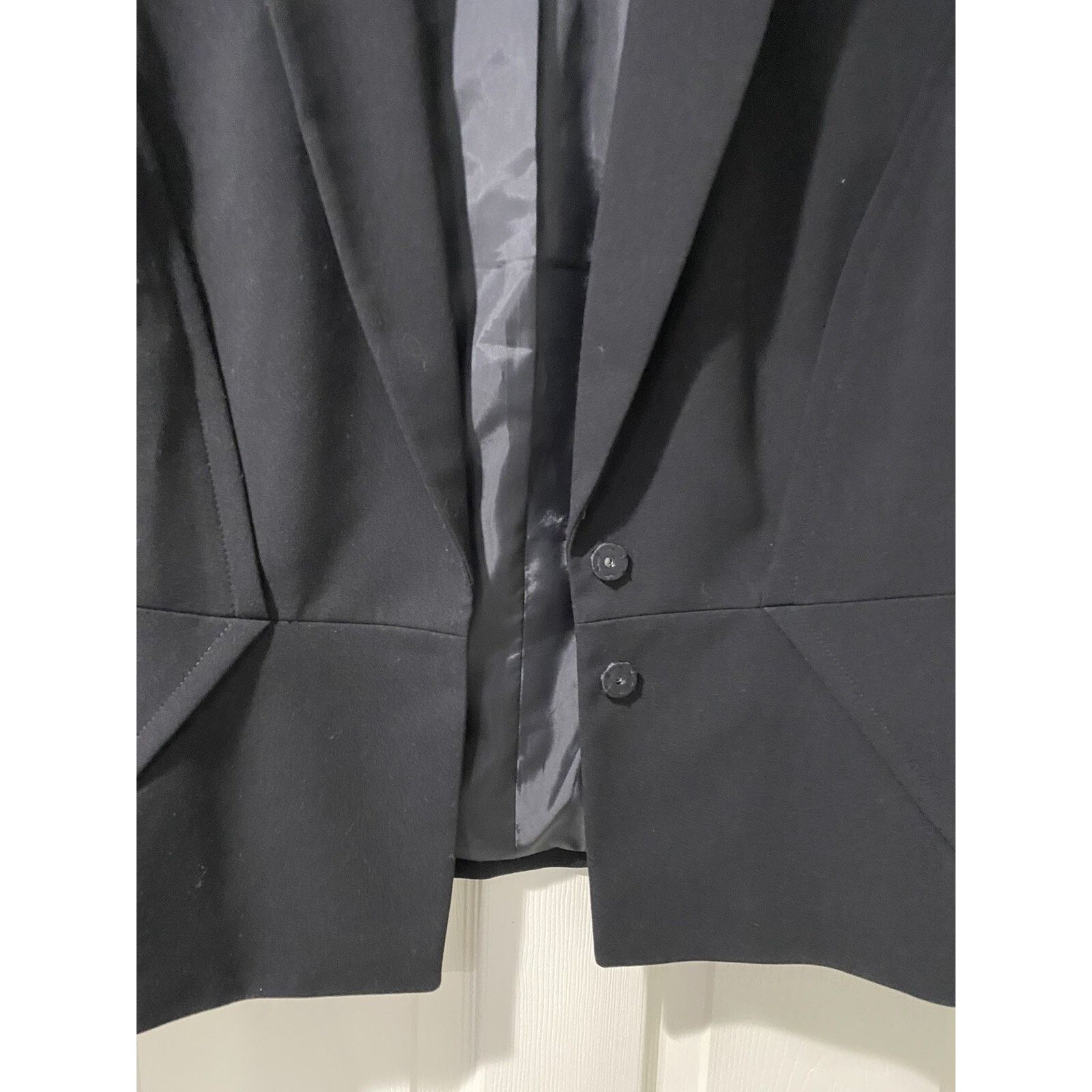 & Other Stories Tahari Black Women Blazer Size 14 A001740 Size XL / US 12-14 / IT 48-50 - 4 Thumbnail