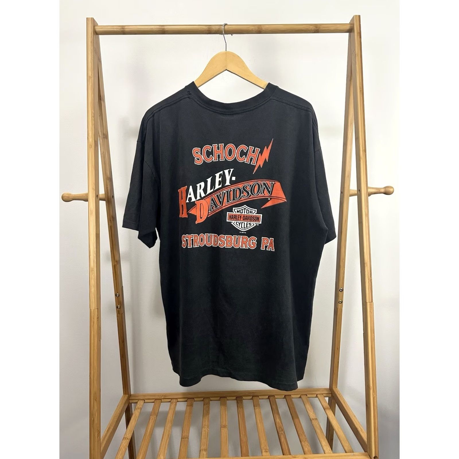 Harley Davidson VTG Harley-Davidson Biker T-Shirt XXL Black Size US XXL / EU 58 / 5 - 2 Thumbnail