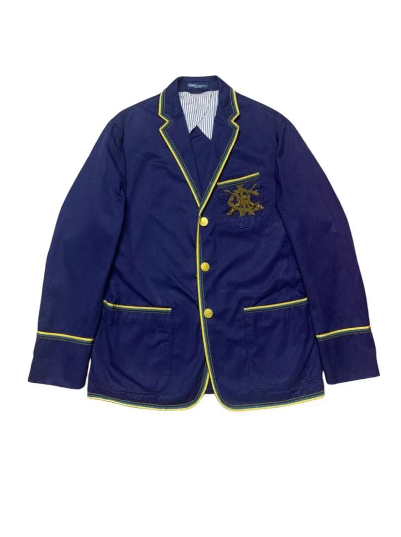 Ralph Lauren Vintage PRLC Oxford Navy Coat Size US M / EU 48-50 / 2 - 1 Thumbnail