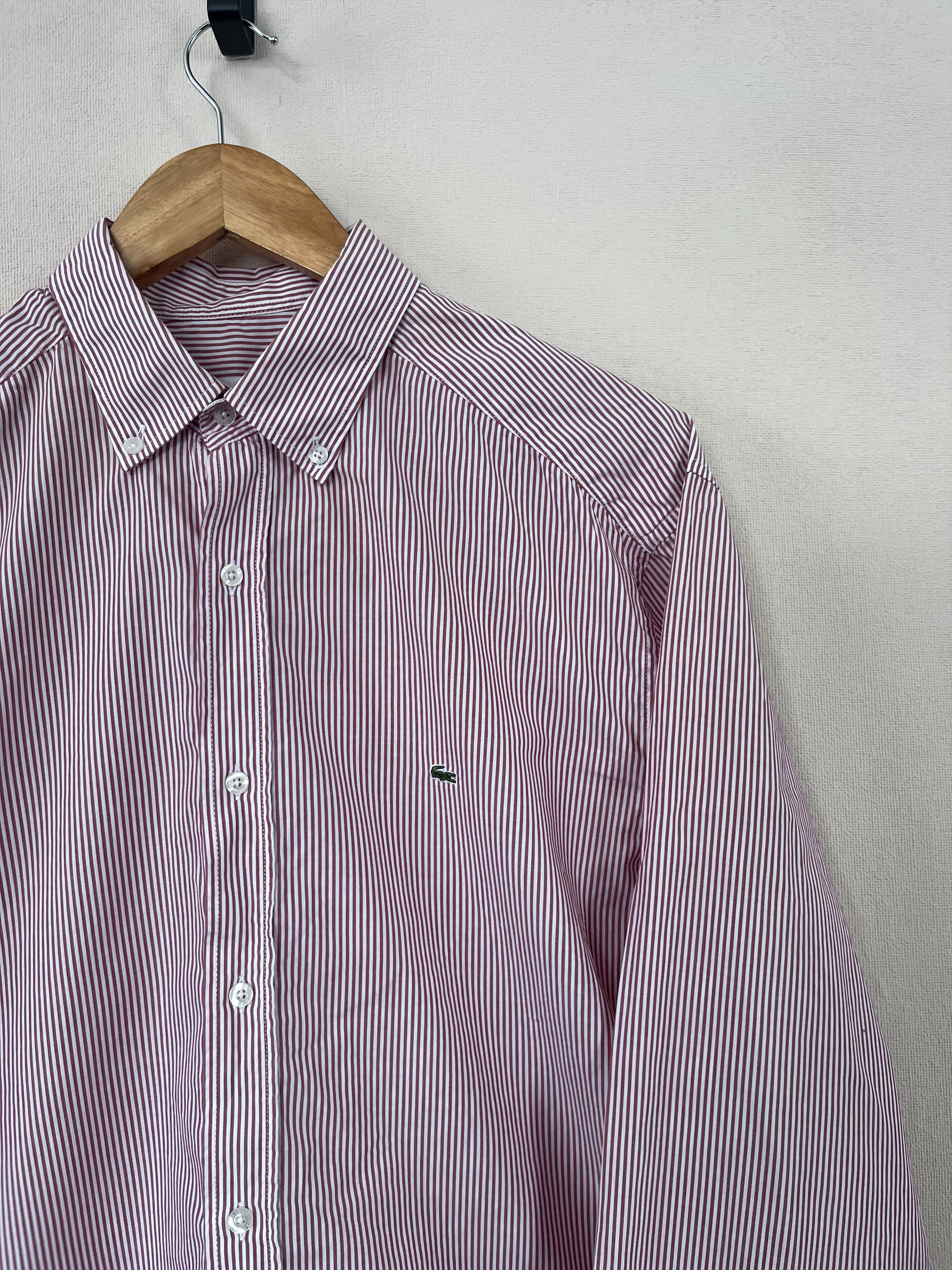 Lacoste Lacoste Slim Fit Shirt Stripe Button Down Long Sleeve Size US L / EU 52-54 / 3 - 4 Thumbnail