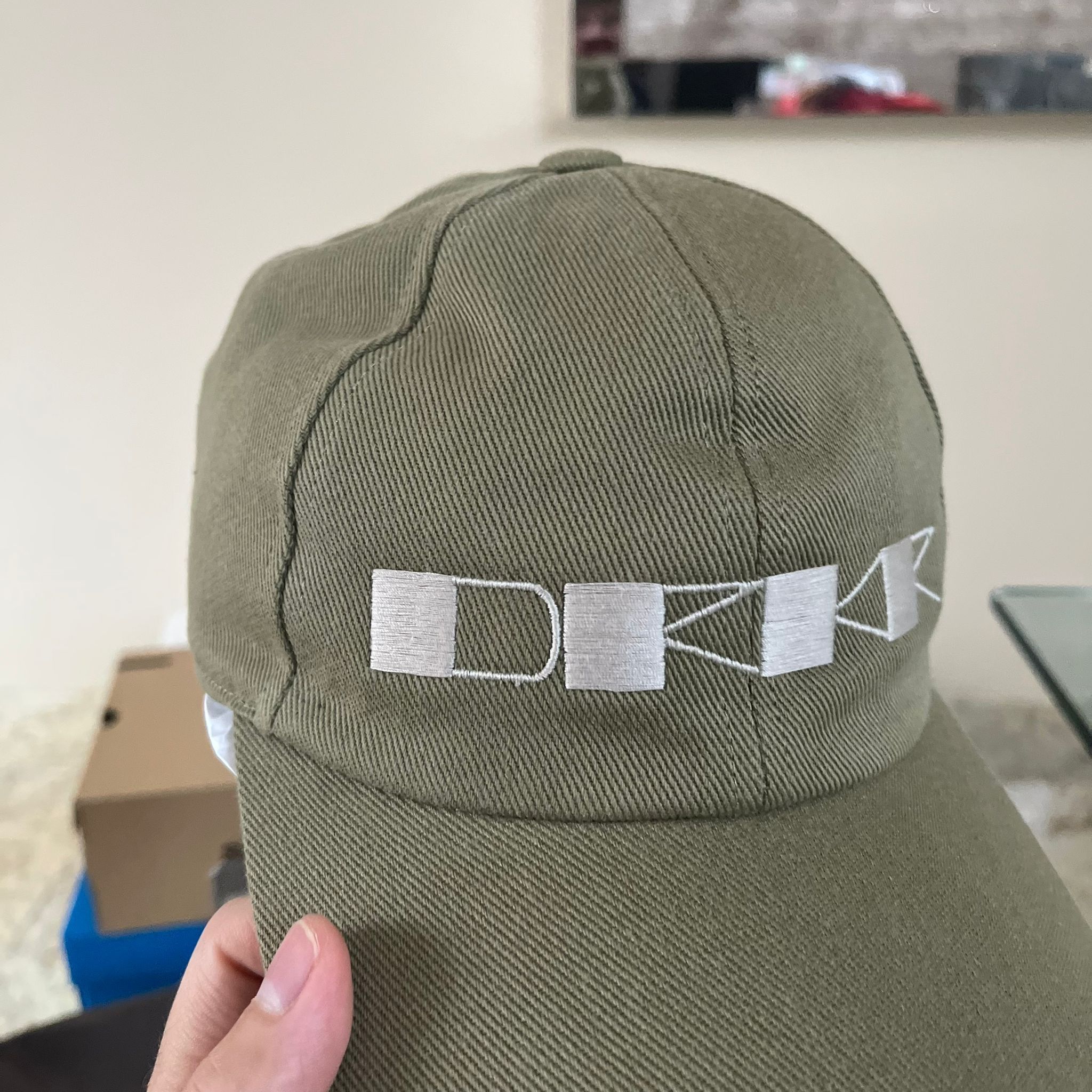 Rick Owens Drkshdw o1rshd1 Size M / Embroidered Logo Snapback Hat Pale Green Size ONE SIZE - 10 Thumbnail