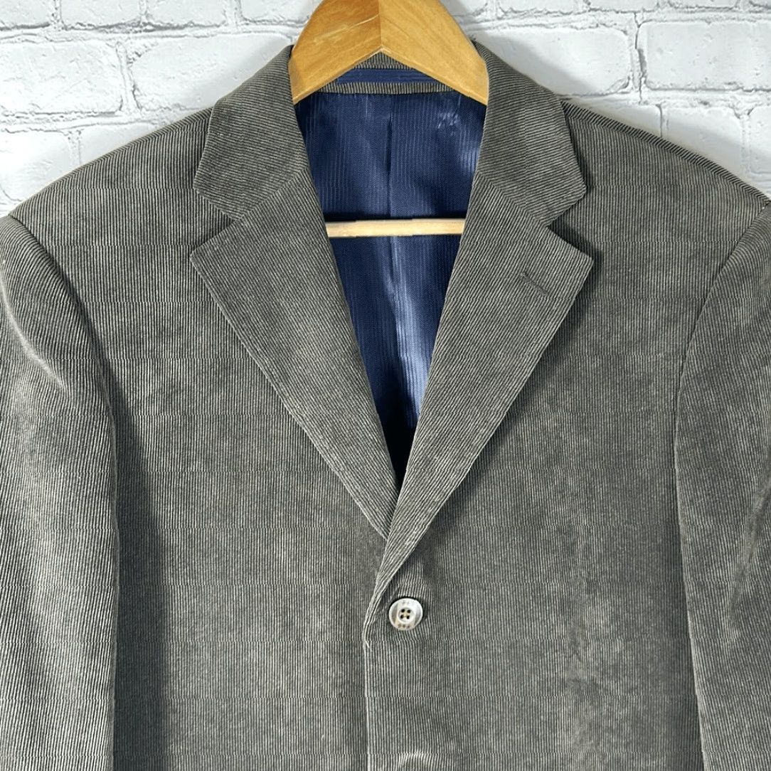 Vintage VINTAGE Brown Corduroy Western Jacket Blazer Mens 46B Rockabilly Cowboy Elbow Patches Sport Coat Size 46R - 3 Thumbnail