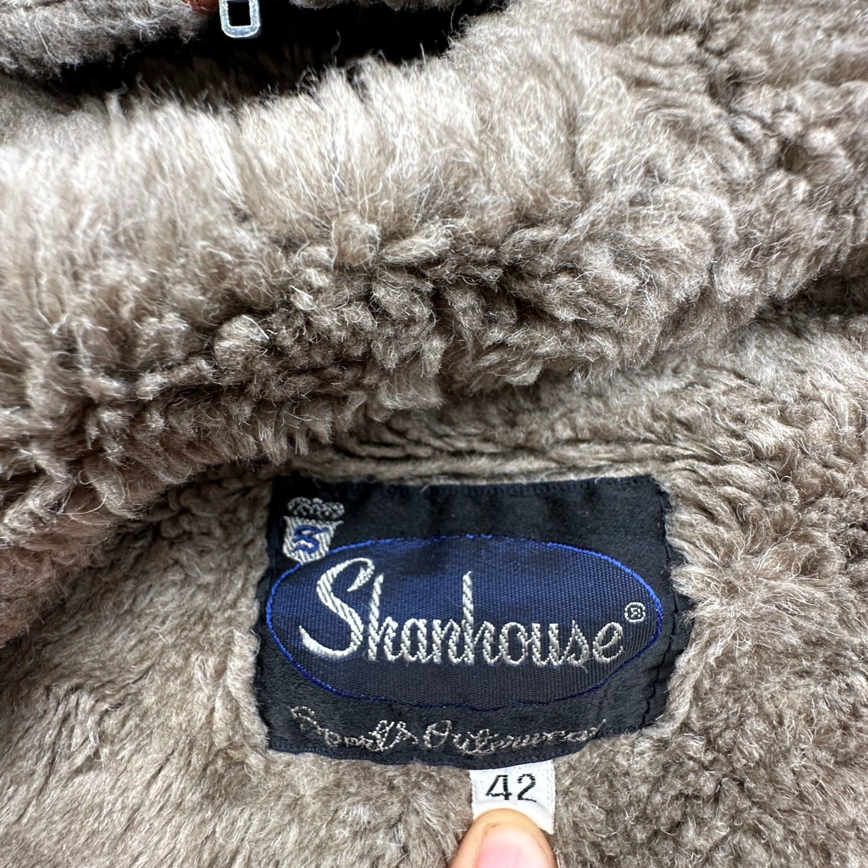 Vintage VINTAGE Shanhouse Faux Fur Lined Coat Full Zip Jacket Men 42 Large Brown Overcoat Size US L / EU 52-54 / 3 - 2 Thumbnail