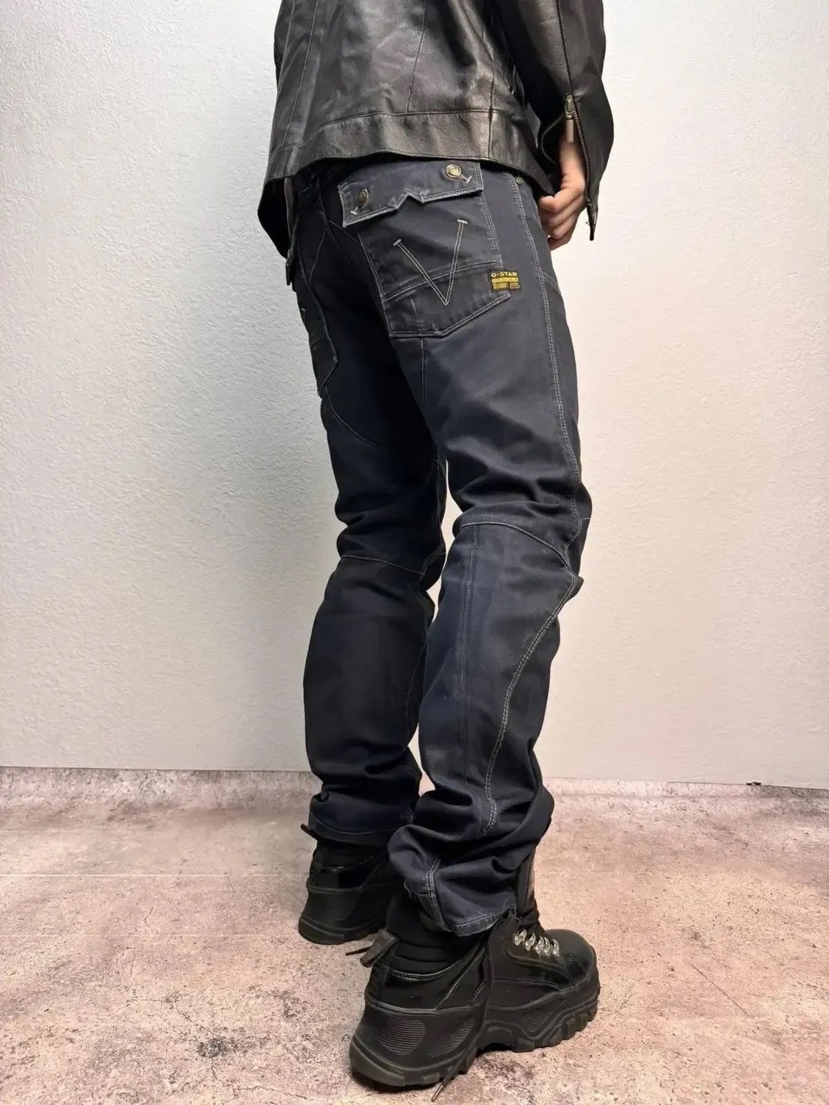 Vintage SALE💣💣 Junya Watanabe Style G Star raw Bondage Cargo Pans Size US 31 - 15 Thumbnail