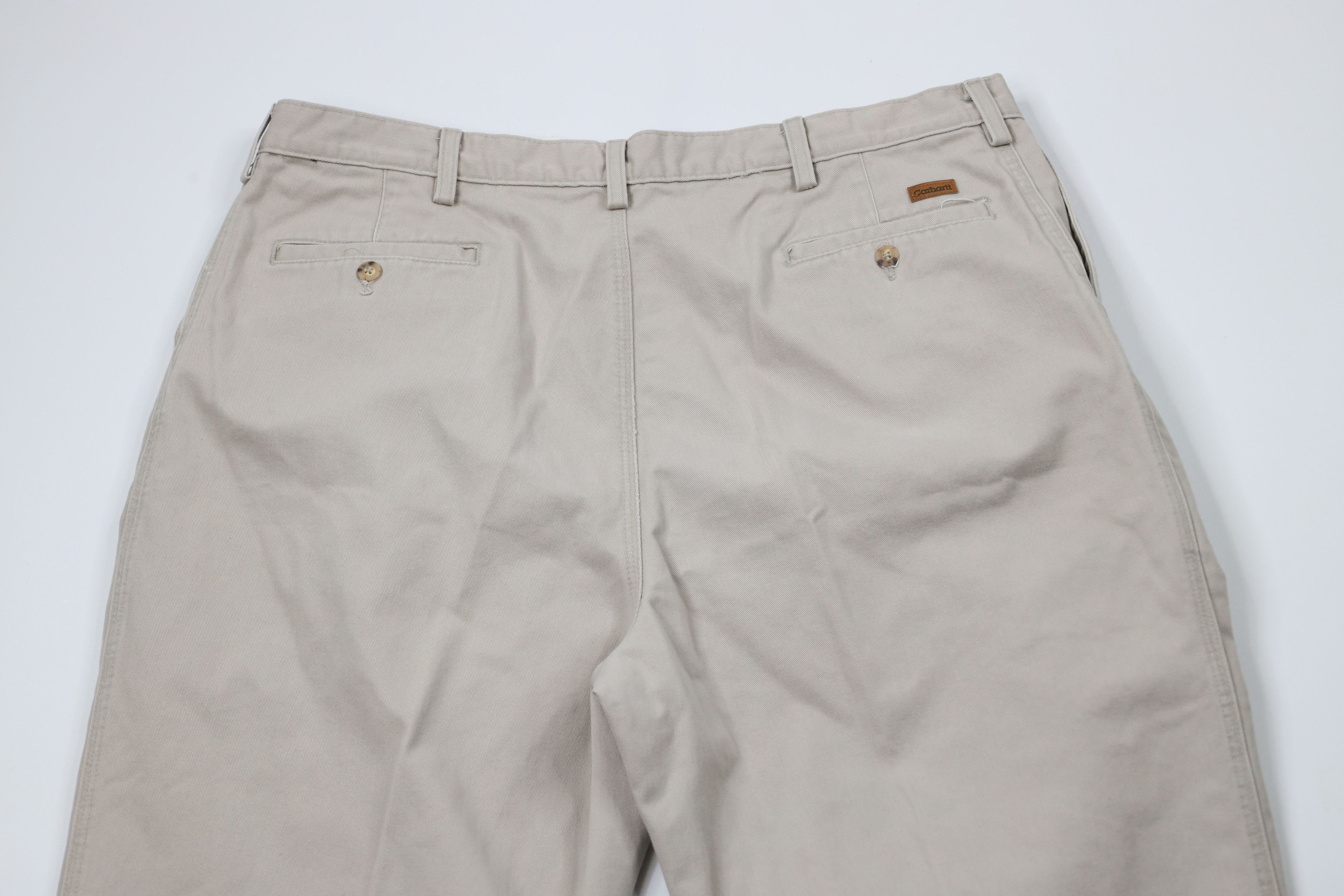 Carhartt × Vintage Vintage Y2K 2000 Carhartt Wide Leg Chino Pants Cotton Stone Size US 40 / EU 56 - 10 Thumbnail