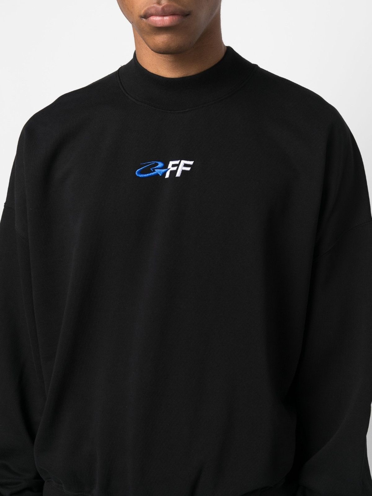 Off-White o1gr1nt0425 Exact Opp Boxy Crewneck Sweatshirt in Black Size US S / EU 44-46 / 1 - 3 Thumbnail