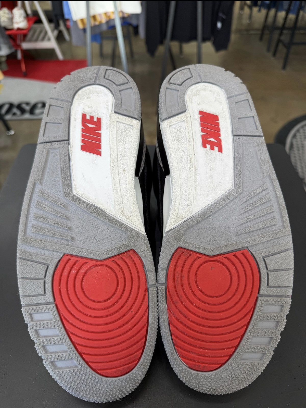 Jordan Brand Air Jordan 3 Black Cement Size 8.5 (2024) Size US 8.5 / EU 41-42 - 9 Thumbnail