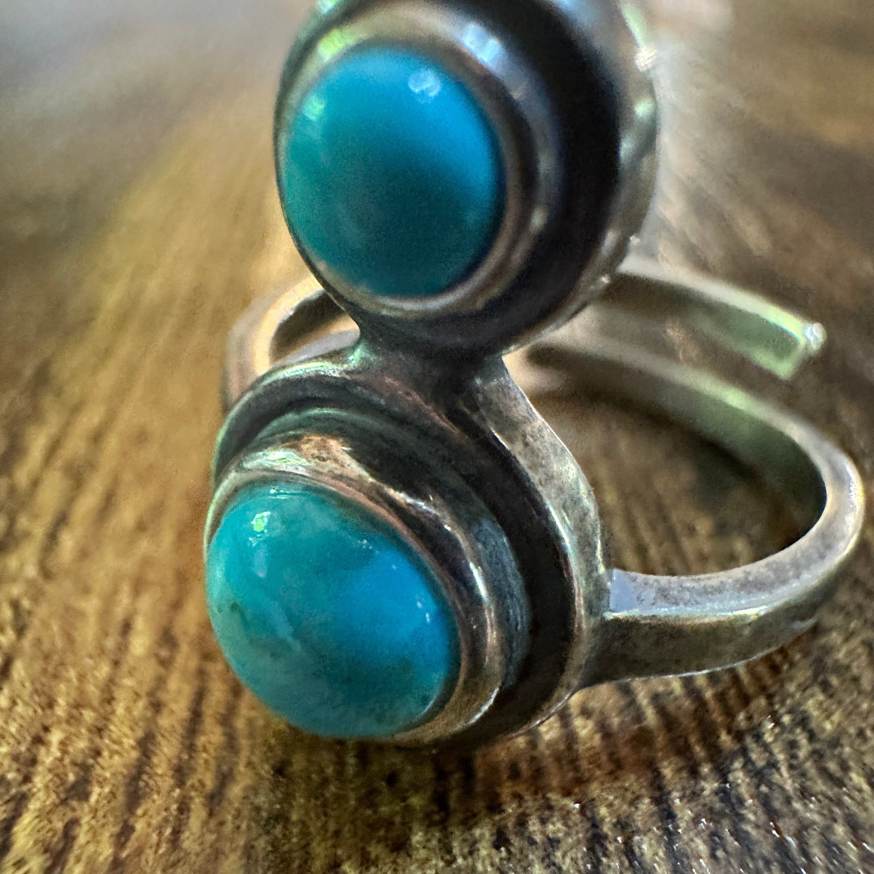 Other Boho Native American Turquoise Serenity Sterling Silver Adju Size ONE SIZE - 6 Thumbnail