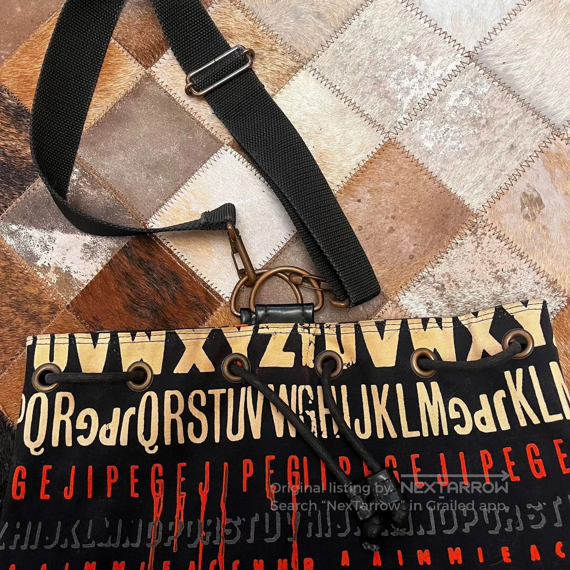 Jean Paul Gaultier Jean Paul Gaultier Letter Print Crossbody Bag. Size ONE SIZE - 6 Thumbnail