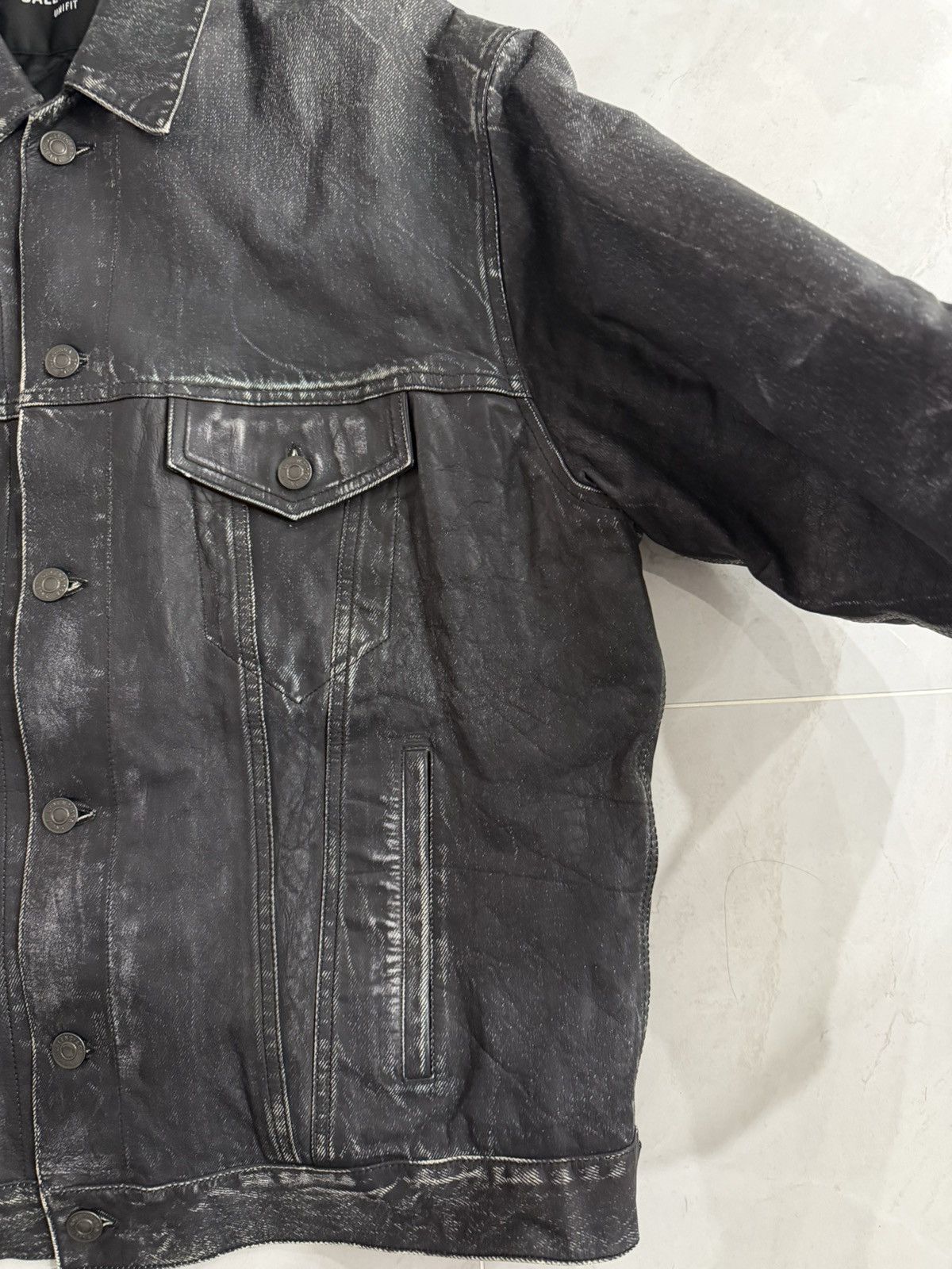 Balenciaga Balenciaga Painted Padded Leather Jacket Loeil Sz.M Size US M / EU 48-50 / 2 - 4 Thumbnail