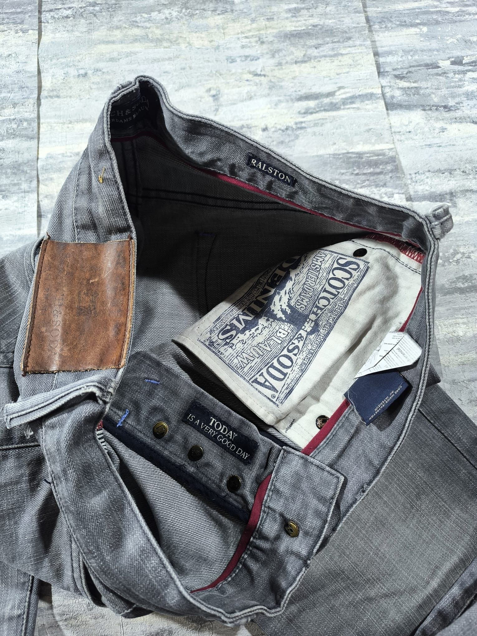 Other HEDI SLIMANE WAXED CLAWMARKS LIGHT GREY DISTRESSED JEANS Size US 34 / EU 50 - 15 Thumbnail