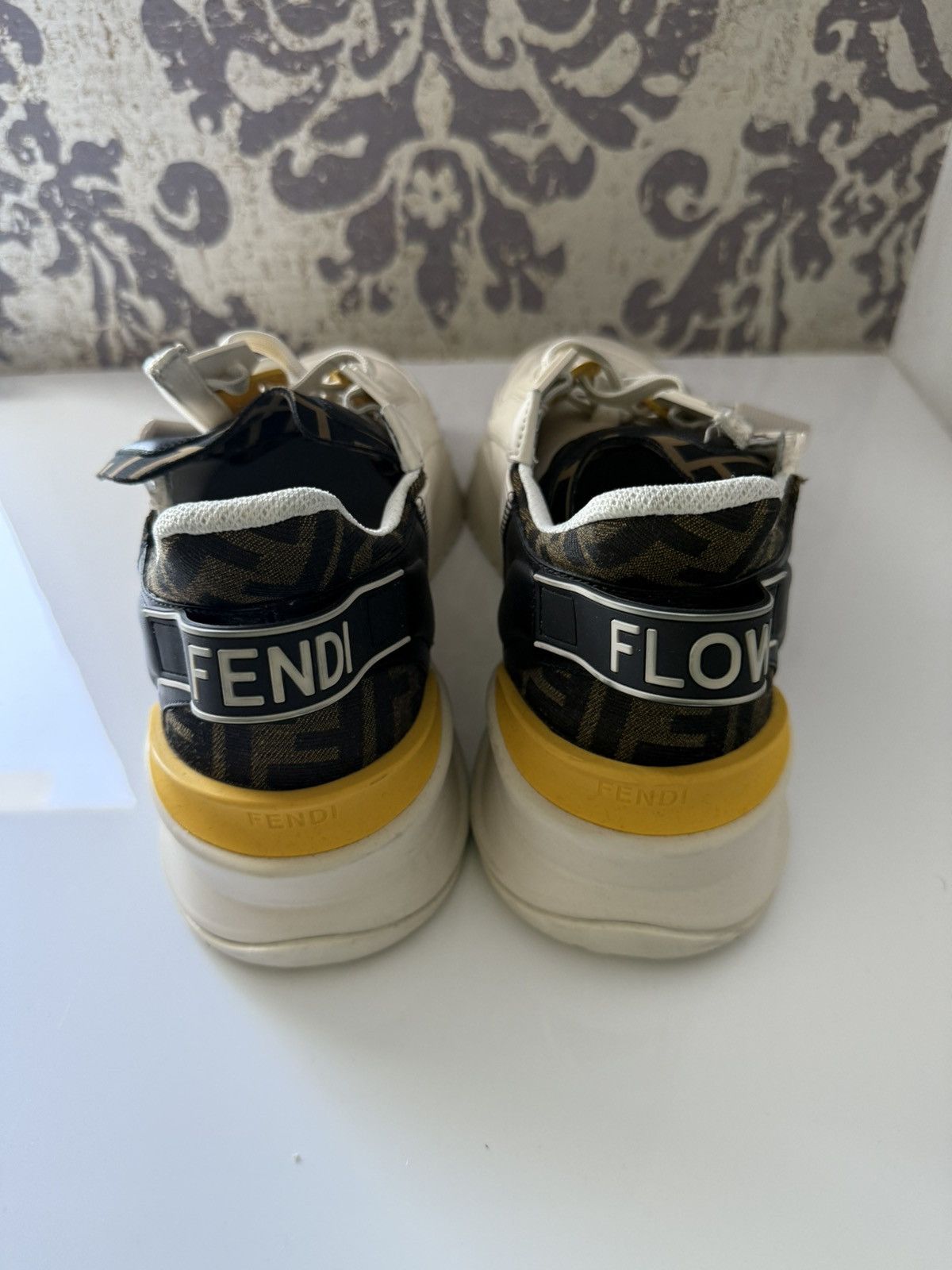 Fendi Men's FF Flow Mid-Top Sneakers Size US 10 / EU 43 - 4 Thumbnail
