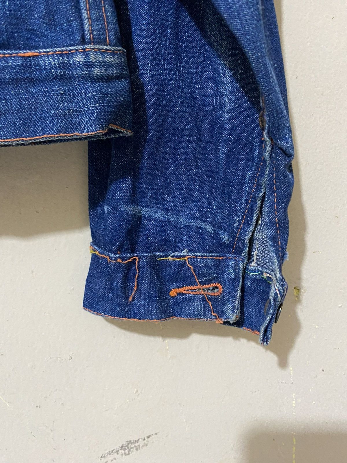 Vintage True 1940 Denim Jacket Union Made WWII Selvedge Donut Button Size US XS / EU 42 / 0 - 15 Thumbnail
