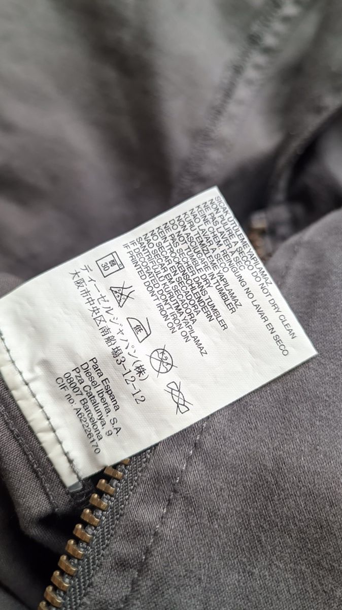 Japanese Brand Y2K Diesel vintage Military Grey Zip Dress Coat with Belt Size L / US 10 / IT 46 - 6 Thumbnail