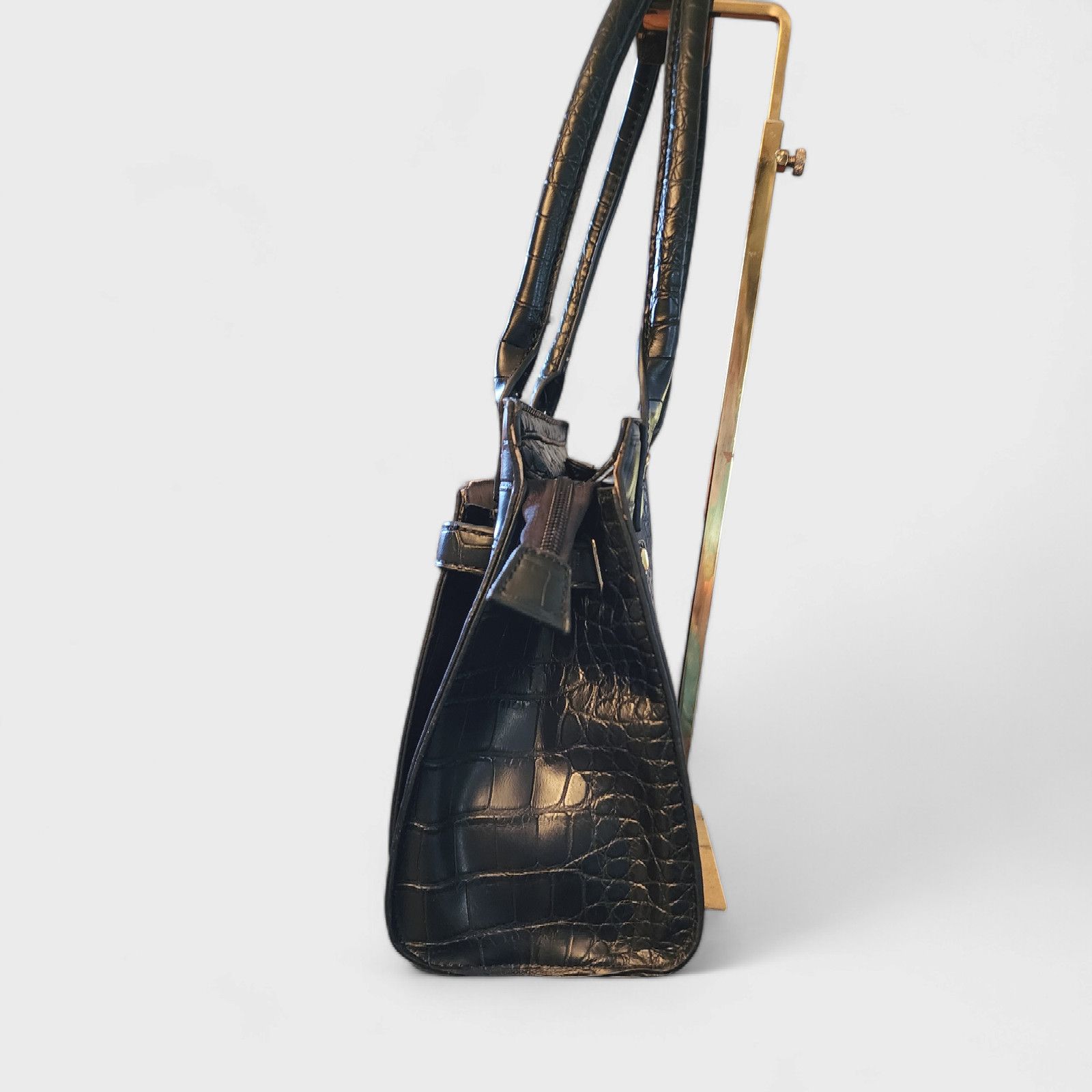 Marc Fisher Marc Fisher Cherry Hill Belted Tote in black Faux Leather Size ONE SIZE - 8 Thumbnail
