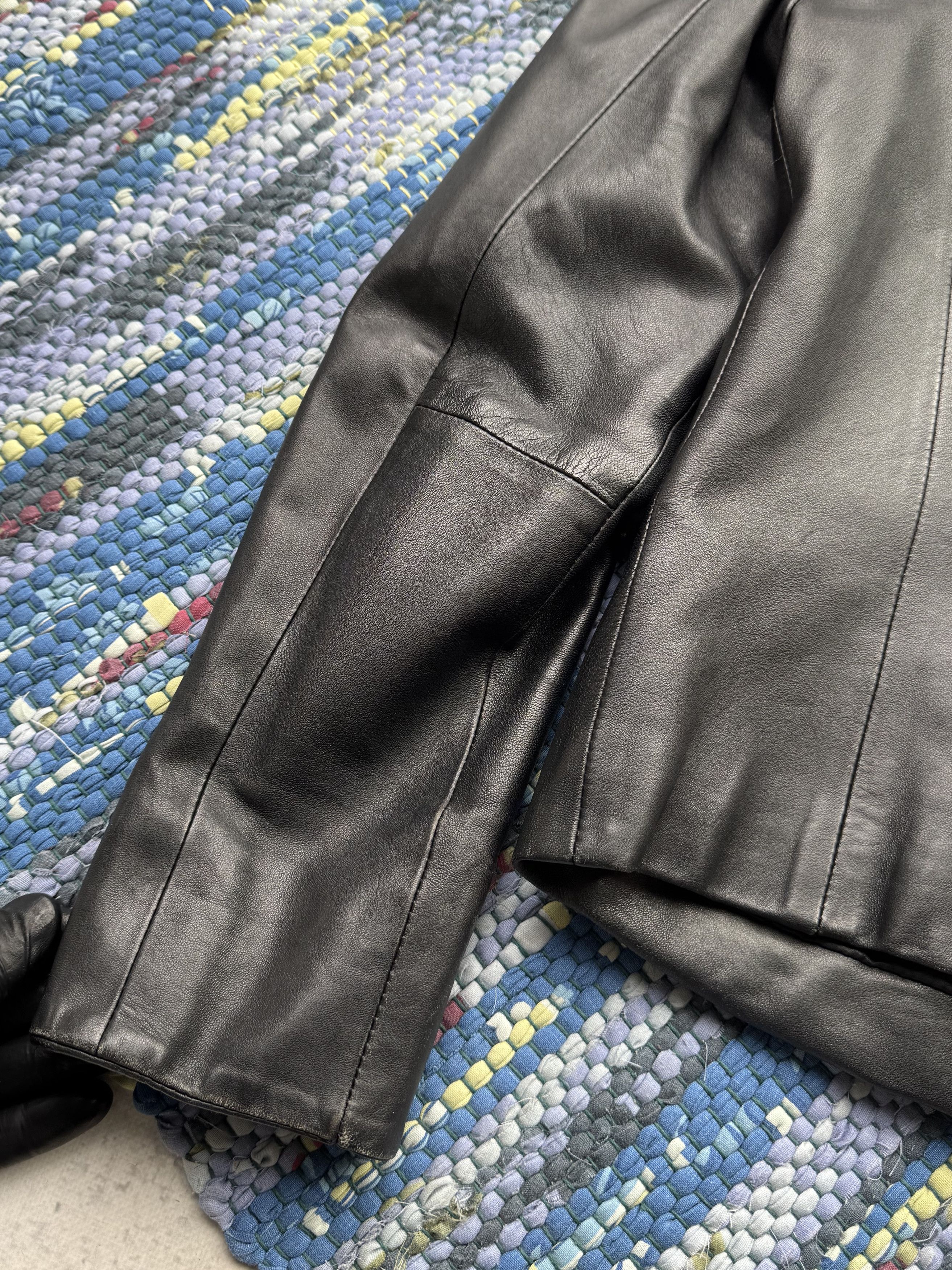 Vintage Vintage Cropped Leather Jacket A524D15(25) Size M / US 6-8 / IT 42-44 - 10 Thumbnail