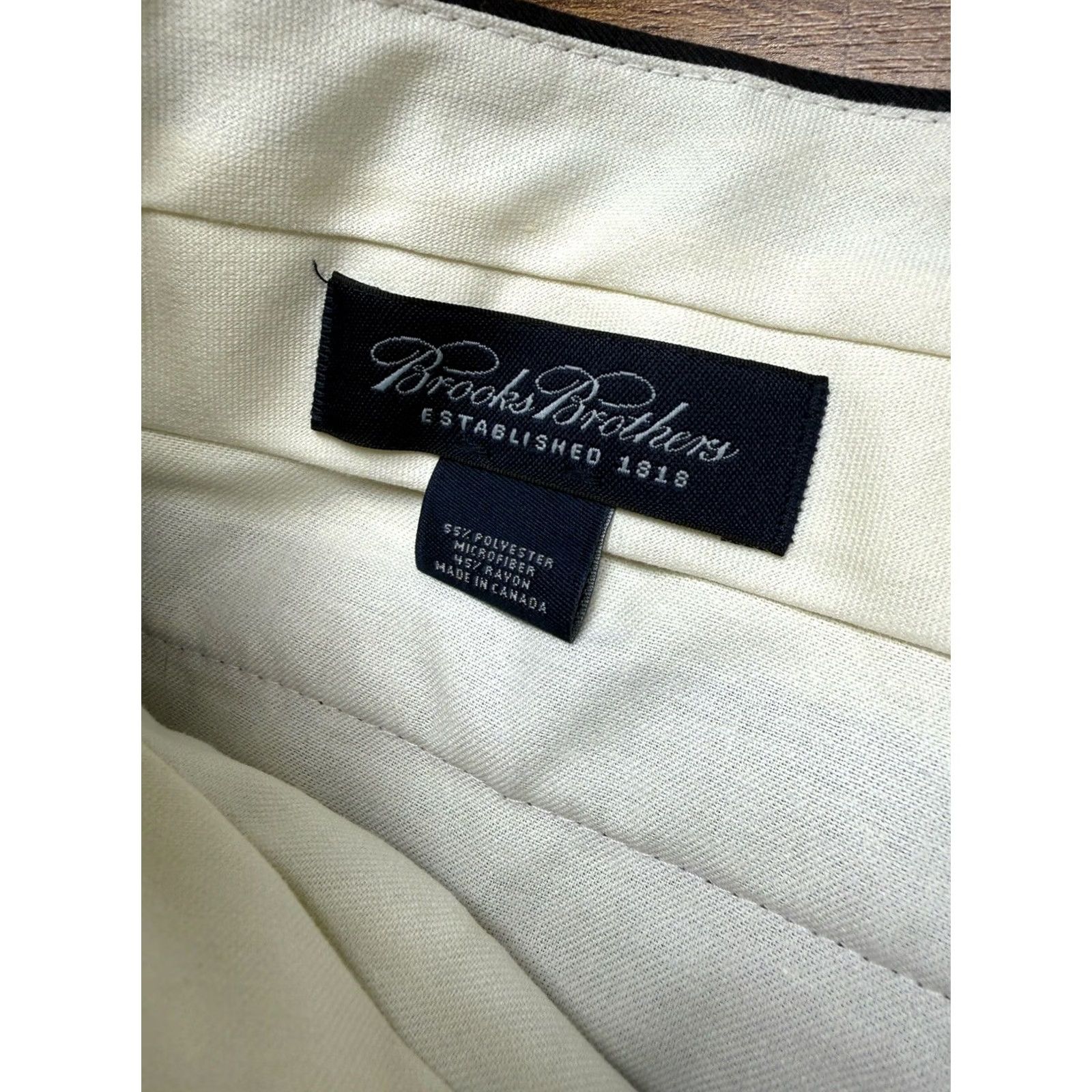 Brooks Brothers Brooks Brothers Trousers Mens 38 Blue Microfiber Polyester Performance Pleated 38X28 Size US 38 / EU 54 - 5 Thumbnail