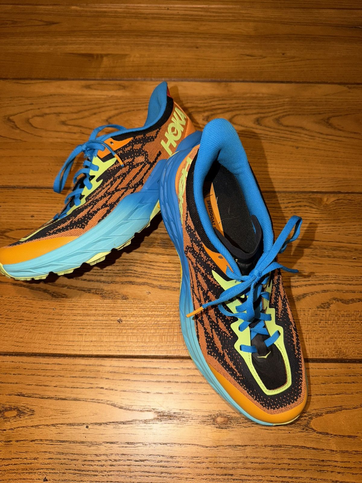 Hoka HOKA Men’s Speedgoat 5 Trail Run Shoes Size 9 Solar Flare Size US 9 / EU 42 - 2 Thumbnail