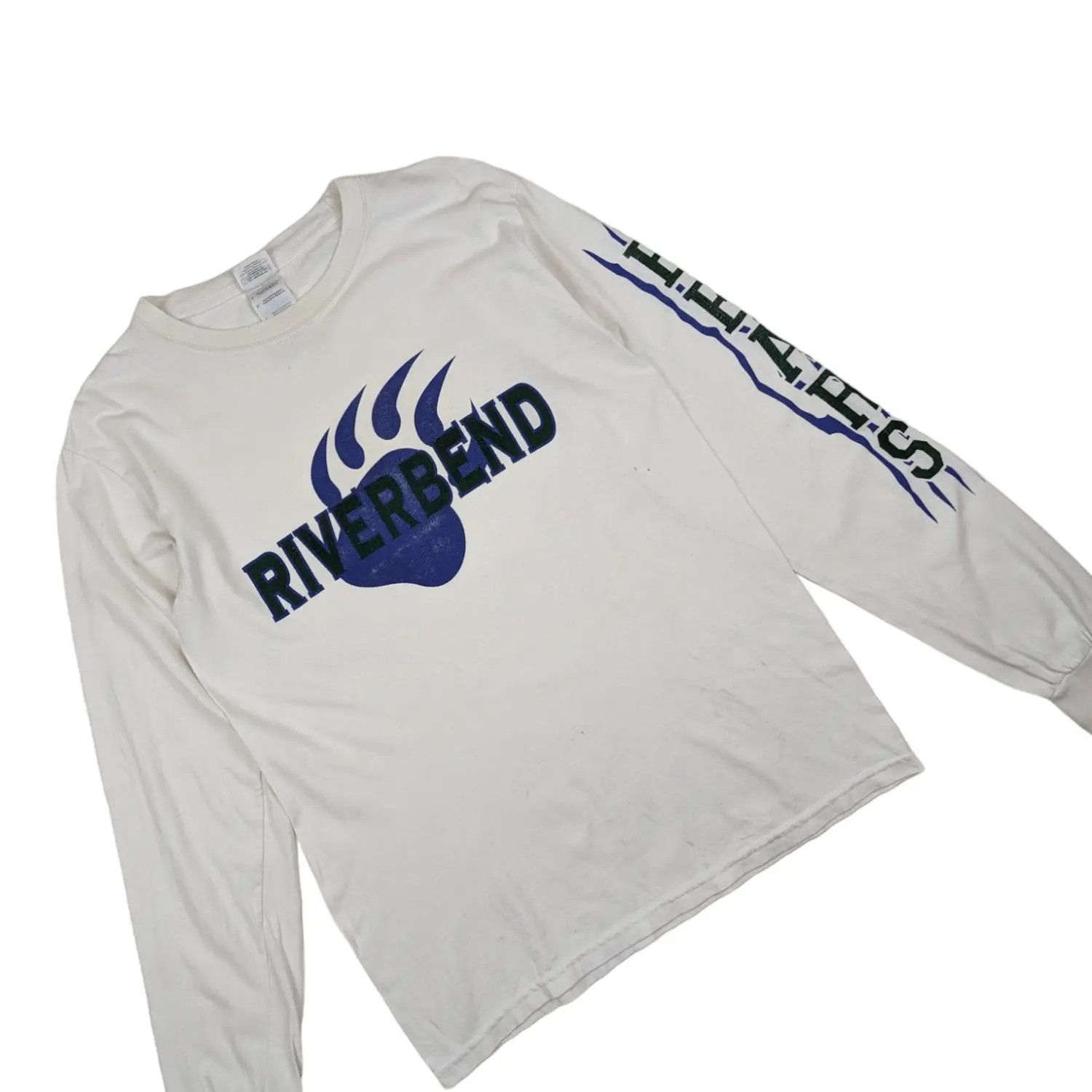 Gildan Vtg RIVERBAND School Bears American Football Long Sleeve Tee Size US S / EU 44-46 / 1 - 3 Thumbnail