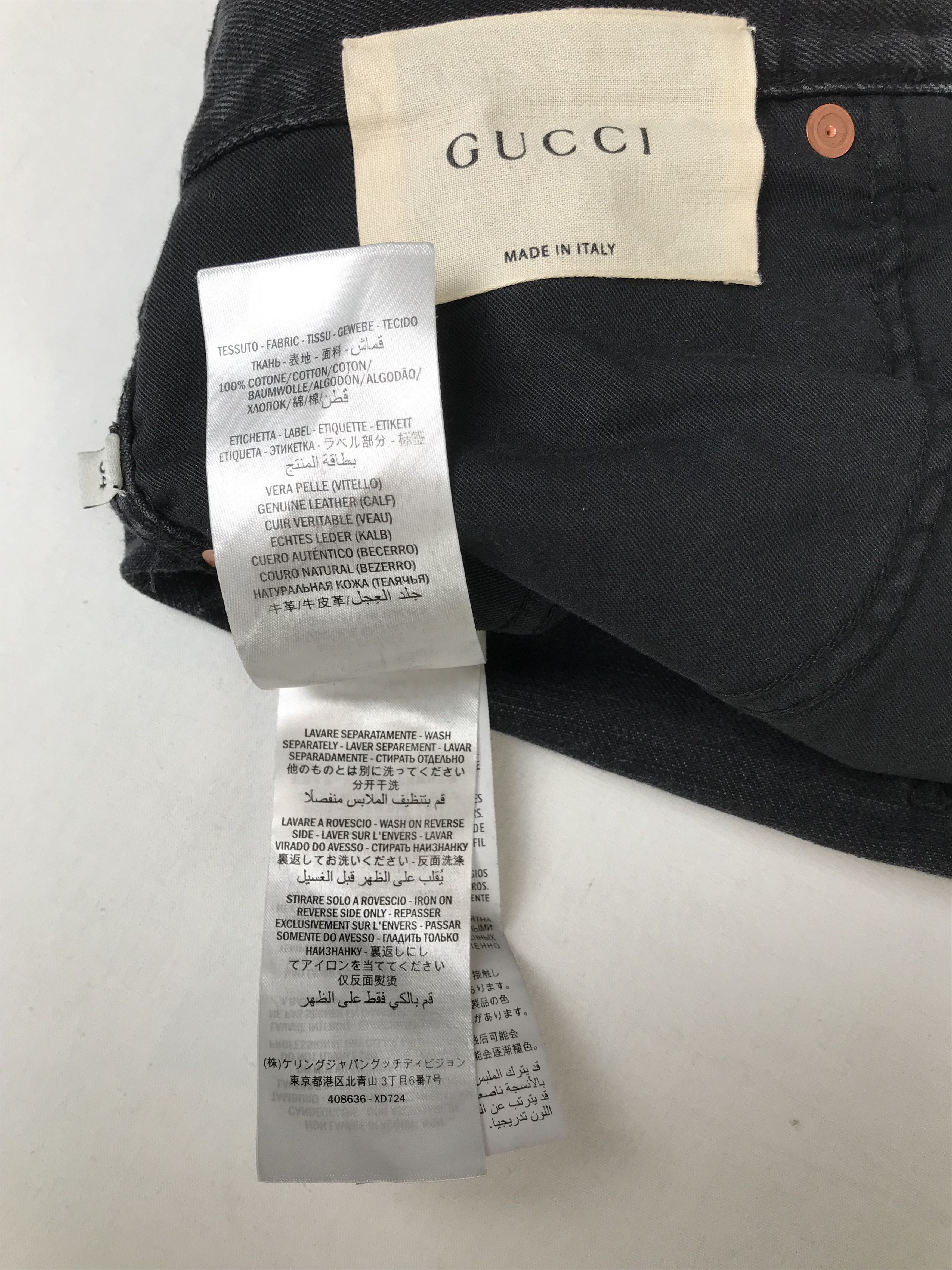Gucci Men's Black Gucci Jeans Size US 34 / EU 50 - 9 Thumbnail