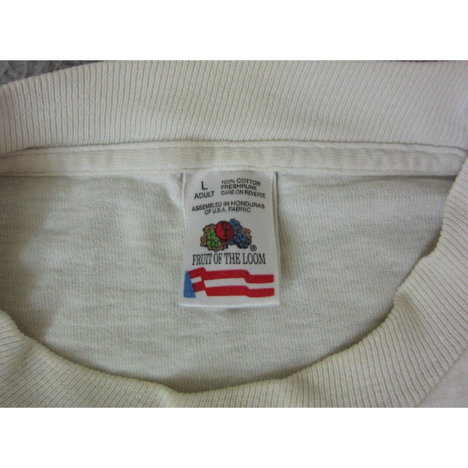 Fruit Of The Loom VINTAGE Fruit of the Loom TESOL Shirt Adult L White 90s Mens Size US L / EU 52-54 / 3 - 4 Thumbnail