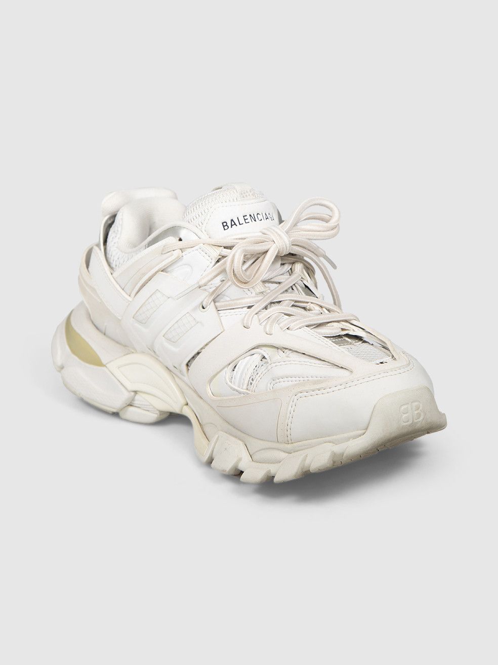 Balenciaga White Chunky Track Trainers Size US 9 / IT 39 - 1 Thumbnail