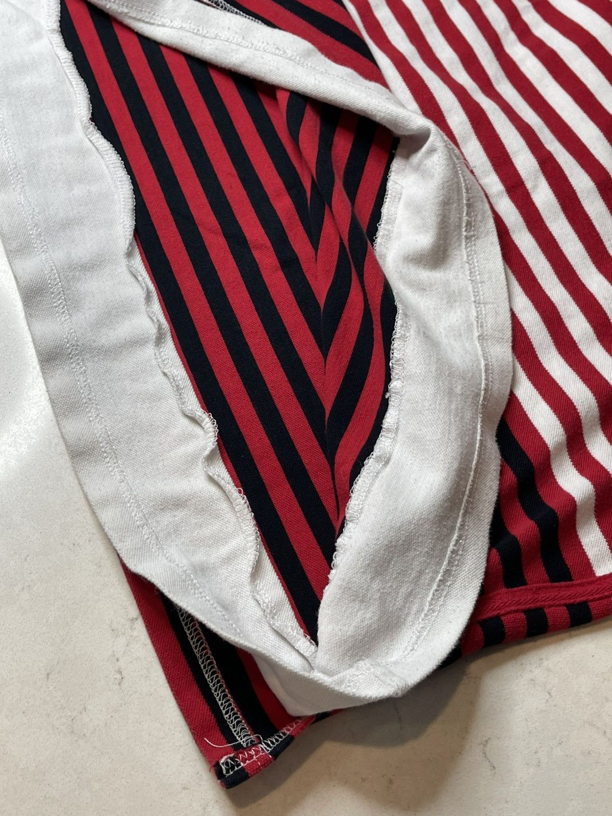 Marithe + Francois Girbaud Marithe Francois Girbaud Vtg 90s Stripped Polo Shirt Size US XXL / EU 58 / 5 - 14 Thumbnail