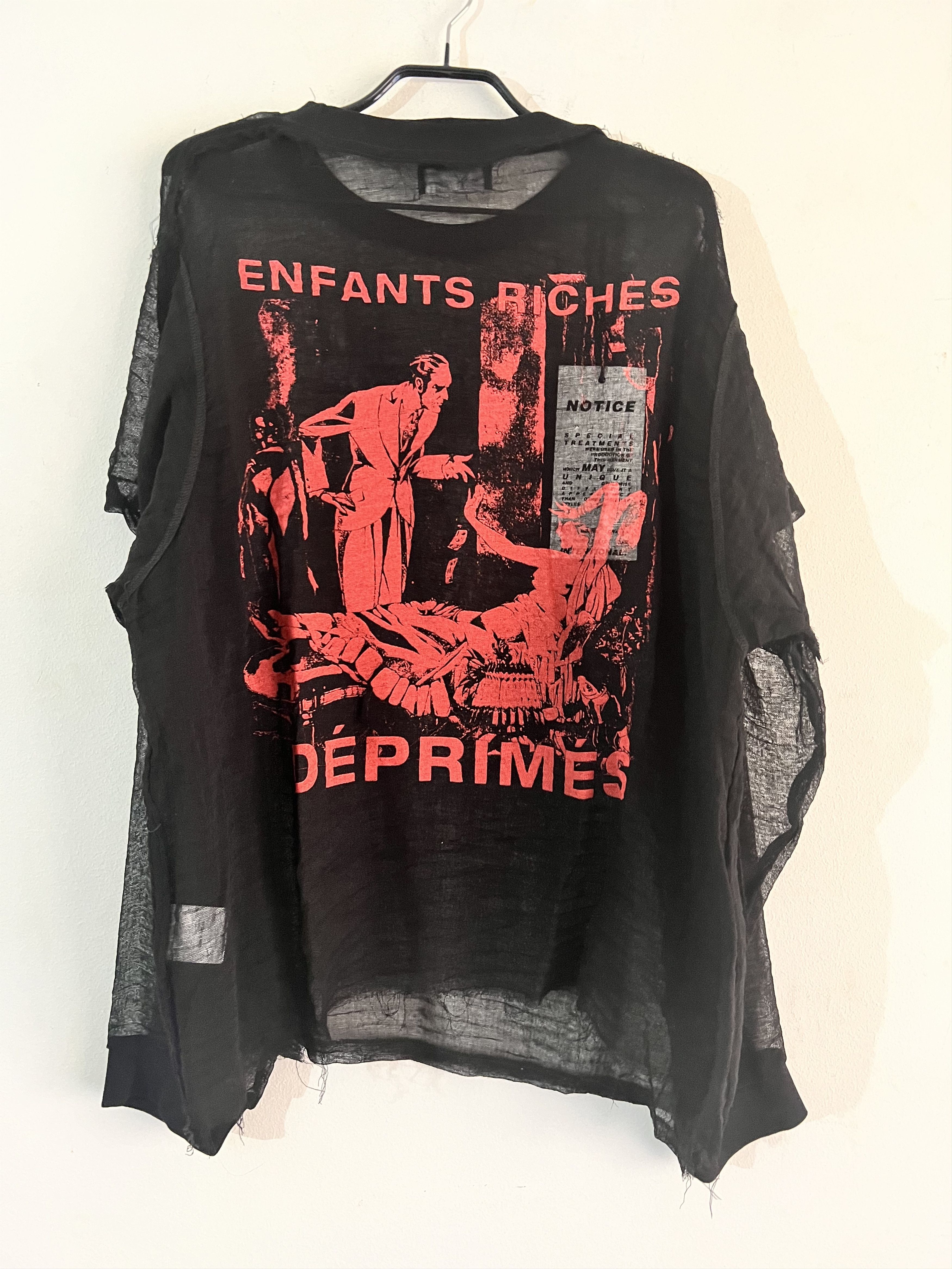 Enfants Riches Deprimes BNWt Runway23 Dorothy Dunked Double Layer Ls T-Shirt Size US XL / EU 56 / 4 - 2 Thumbnail