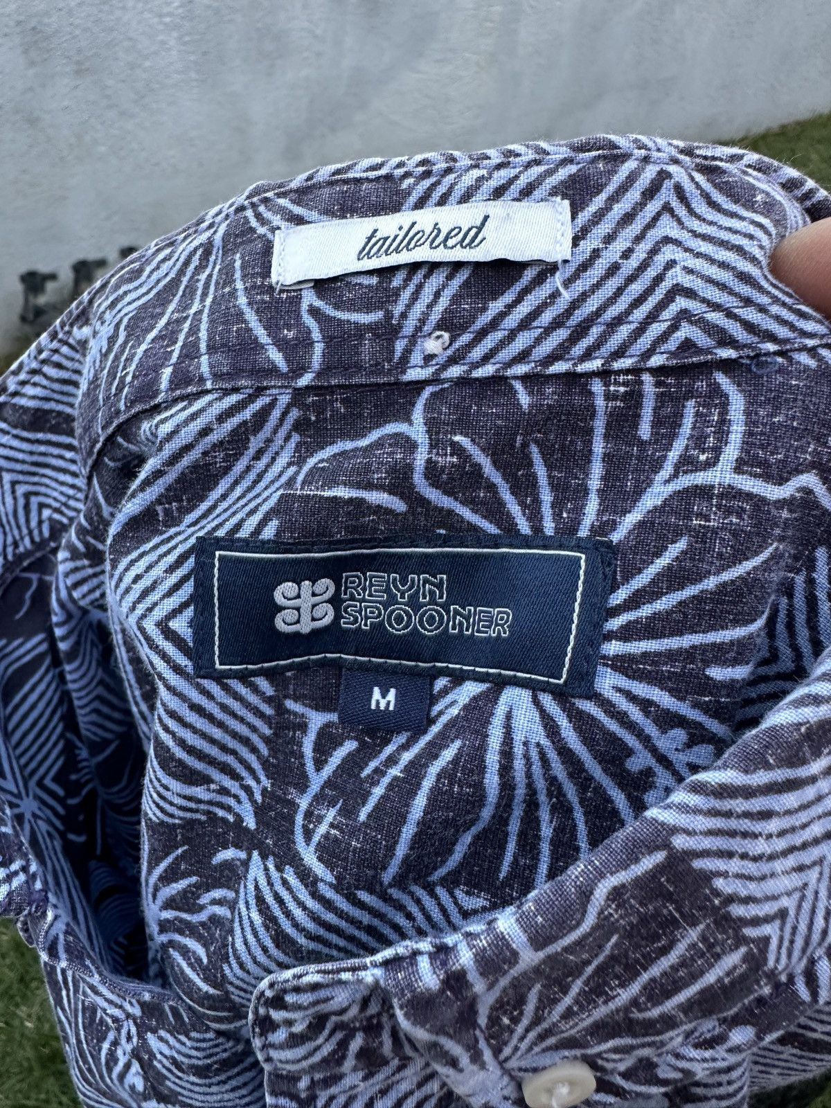 Reyn Spooner Reyn Spooner Tailored Blue Hawaiian Print Men's M Size US M / EU 48-50 / 2 - 4 Thumbnail