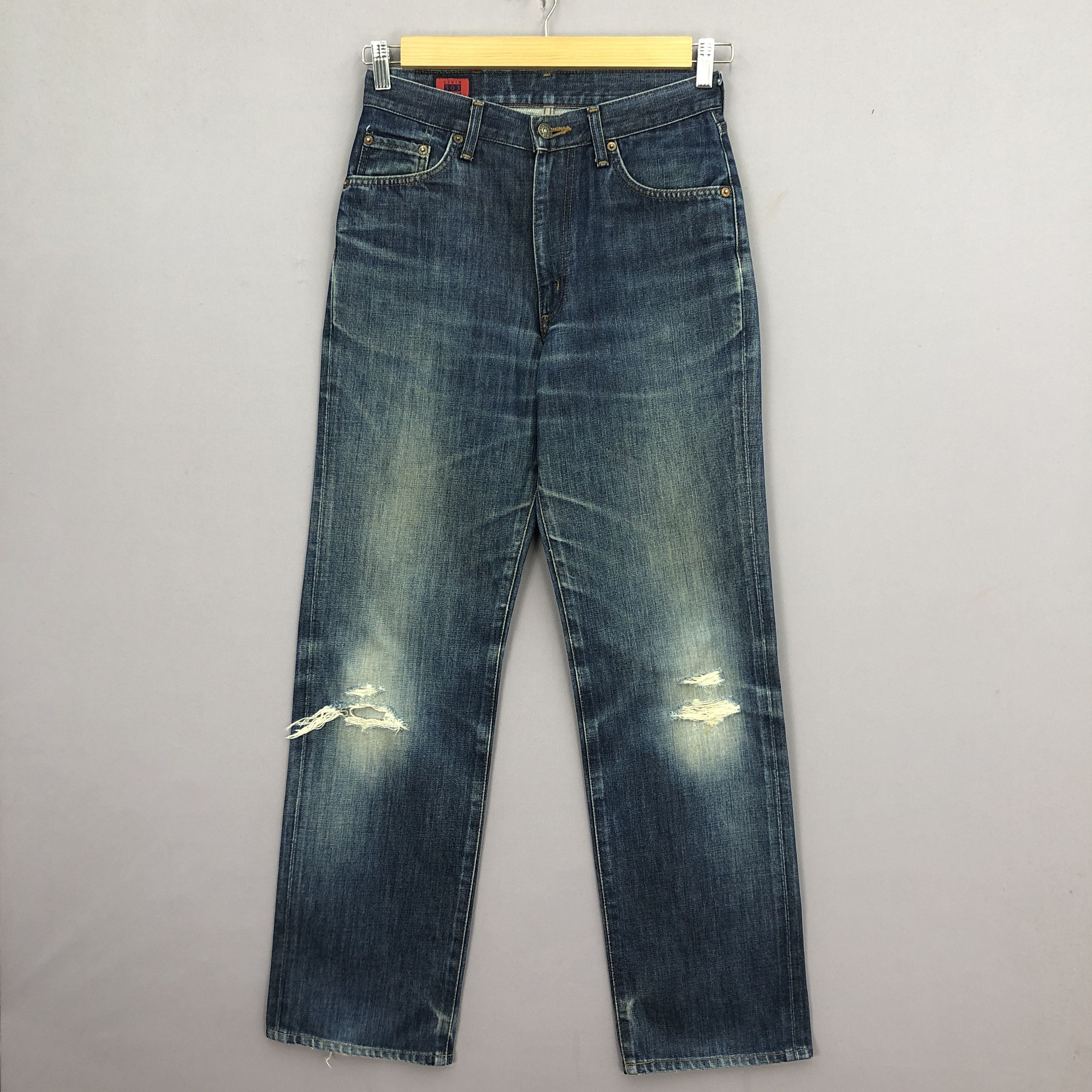 Levi's × Vintage Vintage Edwin 503 Jeans Japanese Distressed Indigo Denim Size 28" / US 6 / IT 42 - 1 Thumbnail