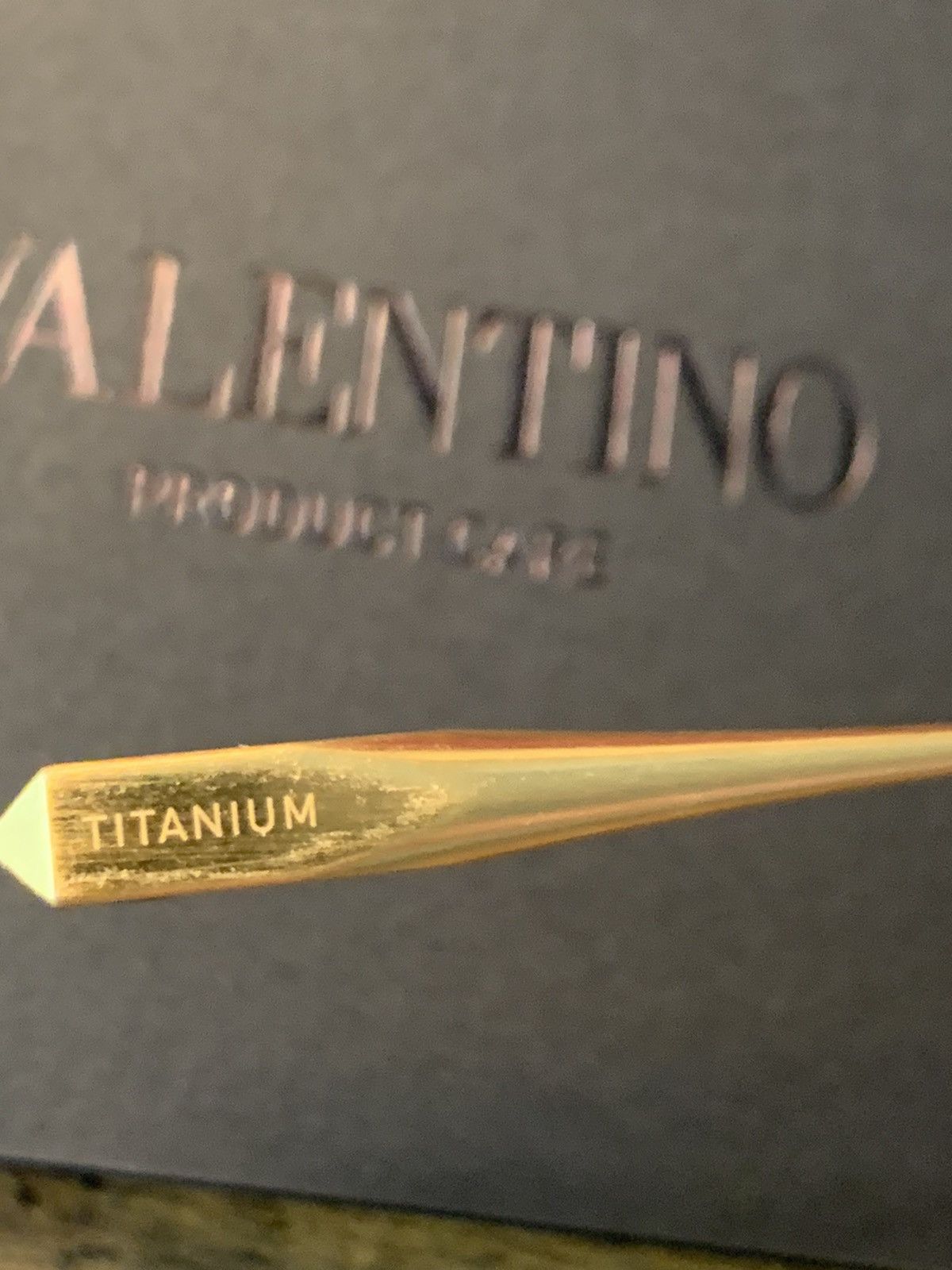 Valentino *RARE* New Valentino V-Hexagon Titanium Sunglasses w/ Bag!!! Size ONE SIZE - 8 Thumbnail