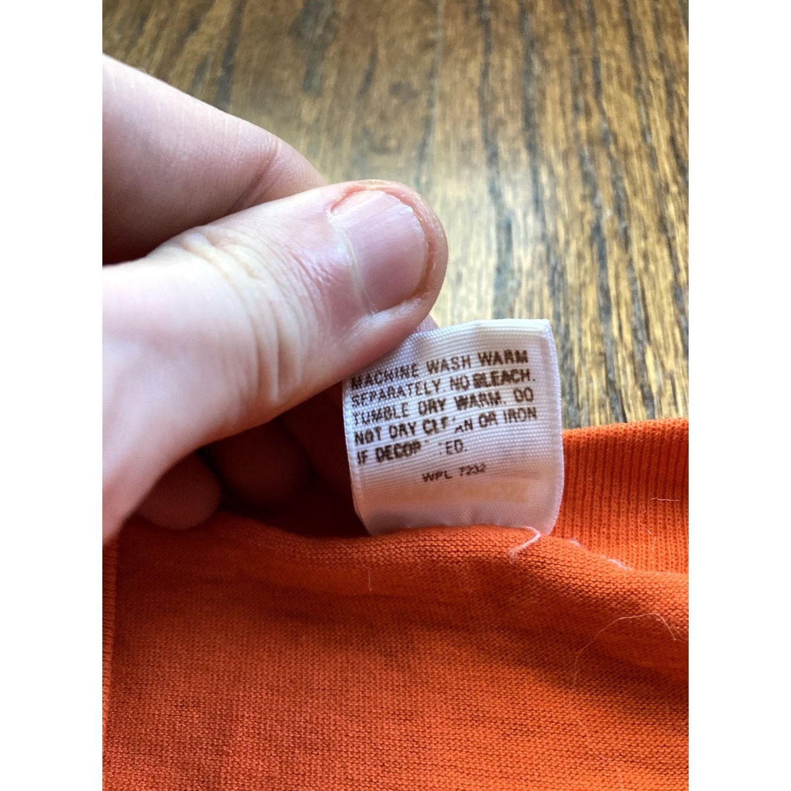 Vintage VTG Vulcan Run Shirt Size XL Orange 1980 Birmingham AL Marathon Single Stitch T Men Size US XL / EU 56 / 4 - 5 Thumbnail