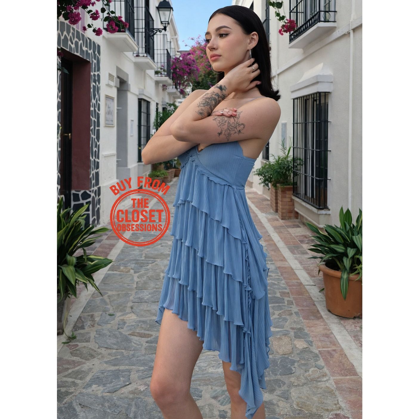 short long sleeve emerald green dress Vacay Countdown Zara Pleated Skirt -3 Colors main image 1