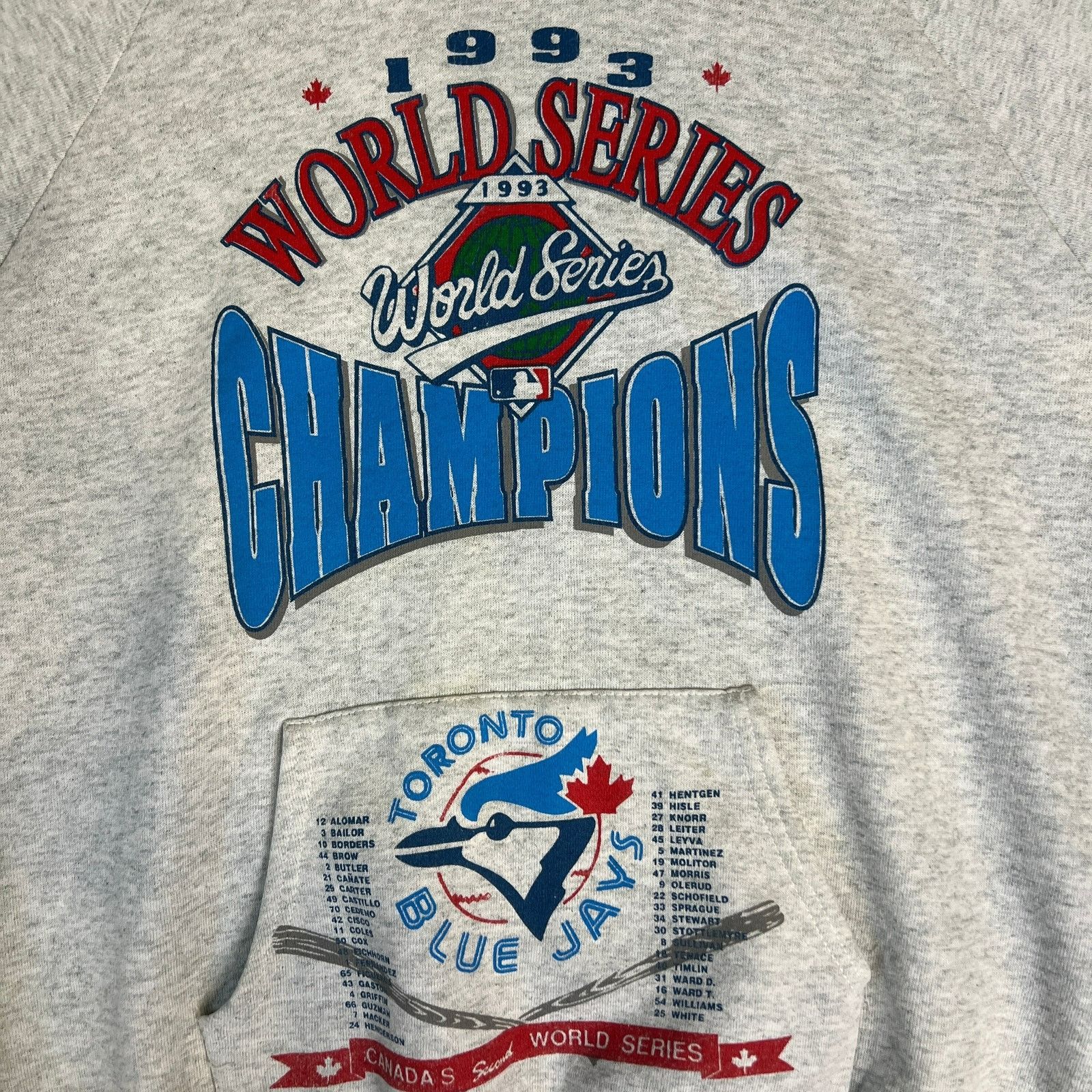 MLB Vintage 1993 Blue Jays World Series Champions MLB Hoodie Size US M / EU 48-50 / 2 - 3 Thumbnail