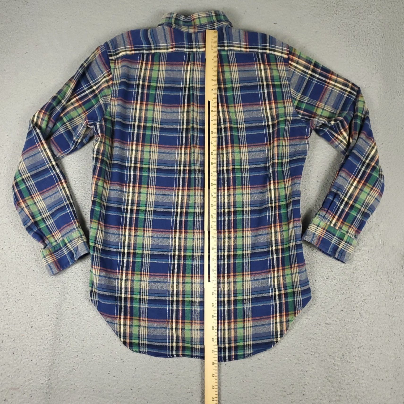 Ralph Lauren Ralph Lauren Shirt Mens Medium Blue Plaid Heavy Flannel Button-Down Long Sleeve Size US M / EU 48-50 / 2 - 5 Thumbnail
