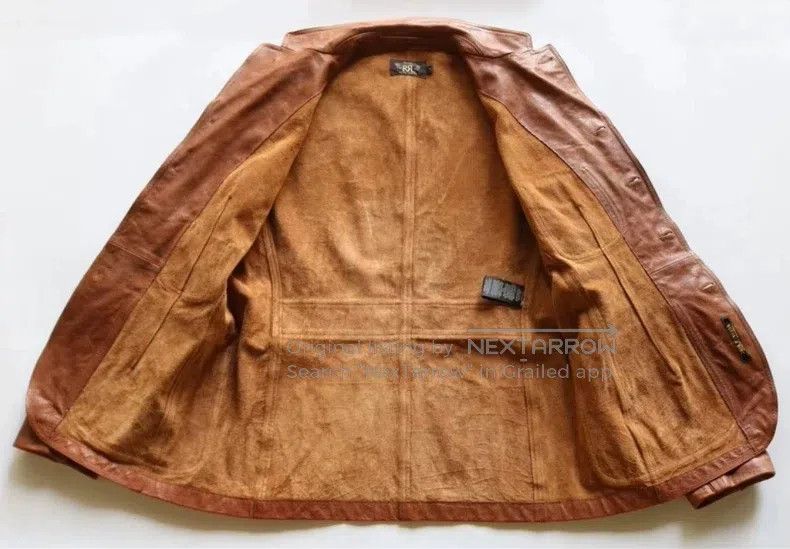 RRL Ralph Lauren RRL Ralph Lauren Make old wild cowhide leather clothing an Size US XS / EU 42 / 0 - 5 Thumbnail