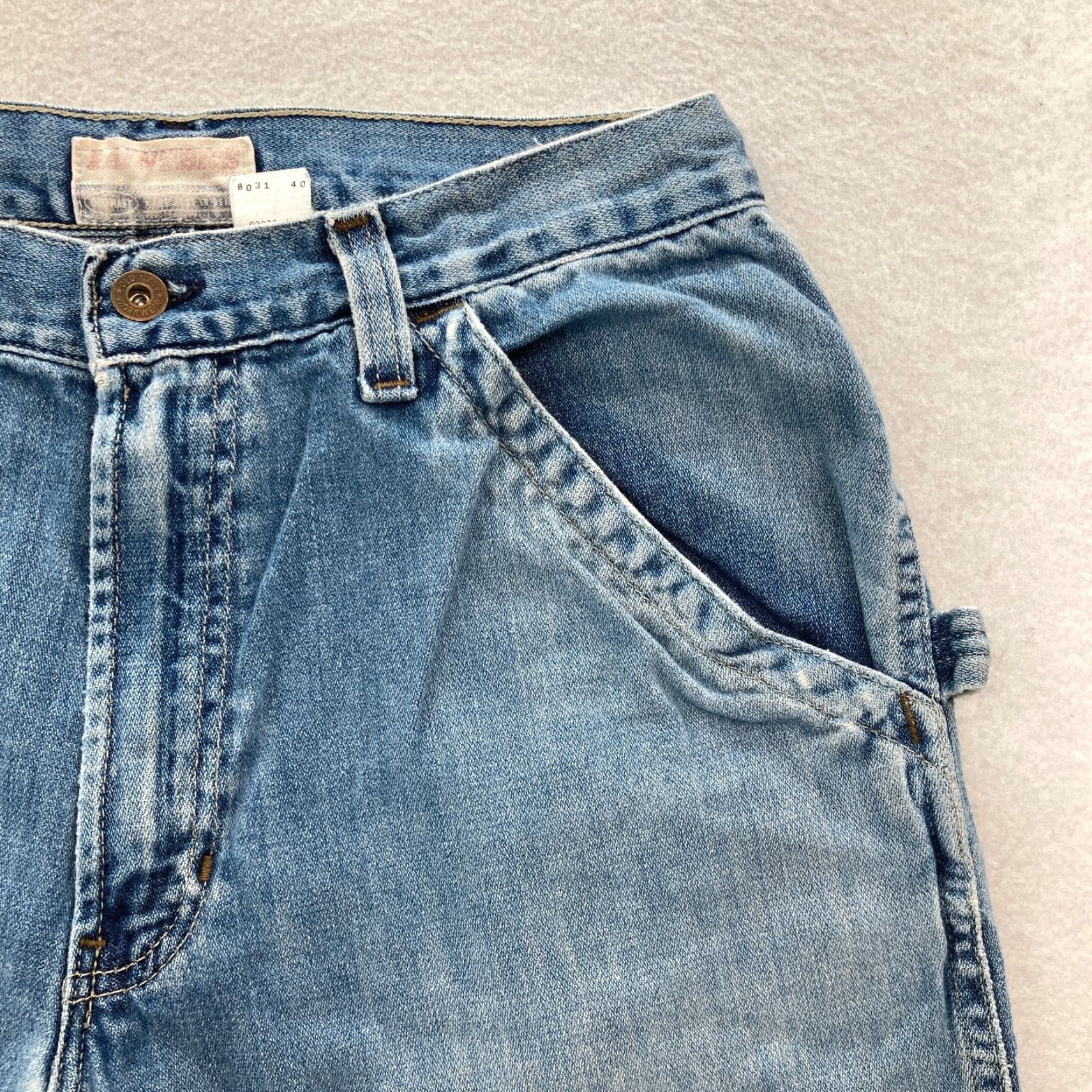 Old Navy VINTAGE Old Navy Painters Jeans Mens 31x32 Blue Denim Baggy Skater Y2K — 90s Grunge Hip Hop Vintage Size US 31 - 3 Thumbnail