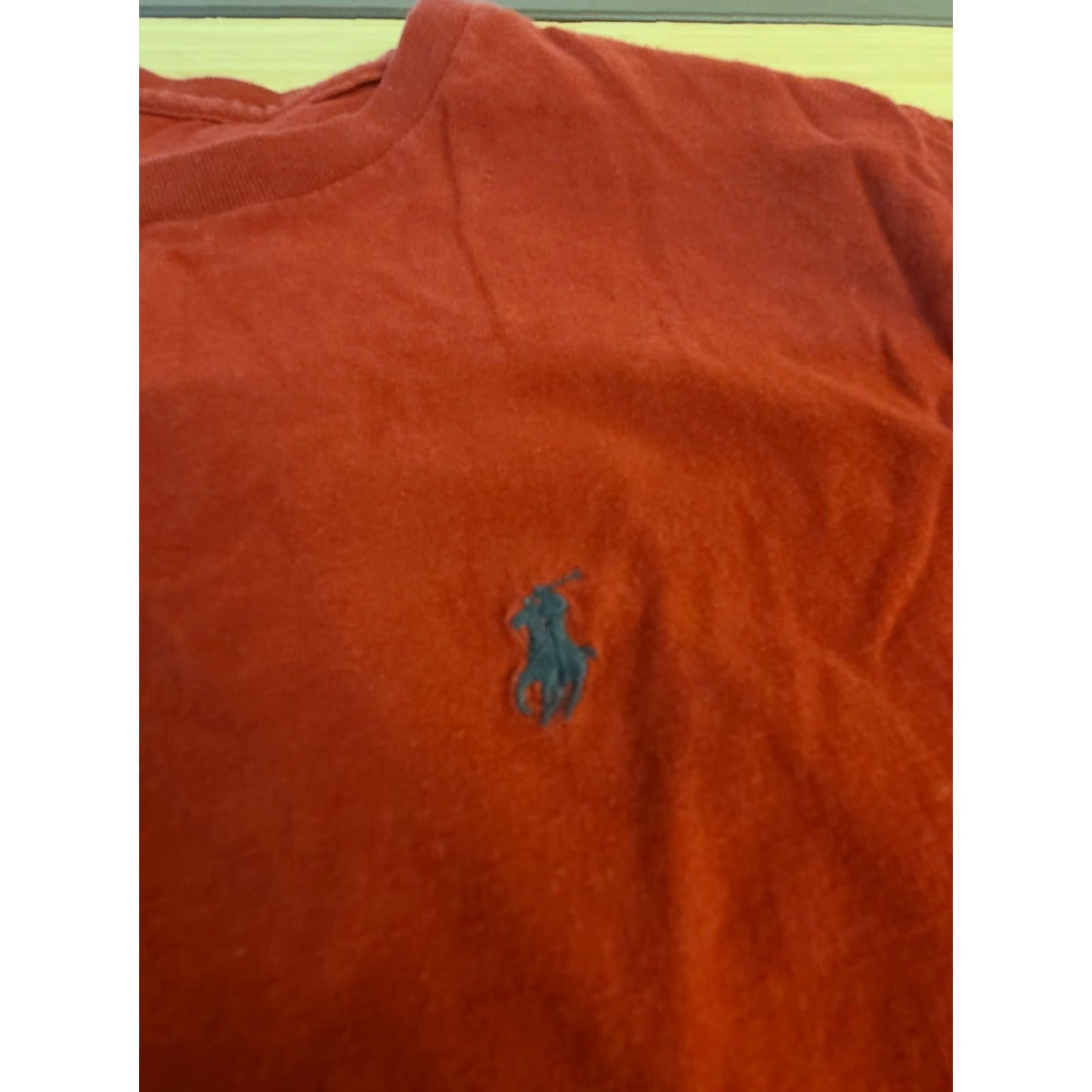 Polo Ralph Lauren Polo Ralph Lauren T-Shirt Long Sleeve Red Men's Large Distressed V-Neck Shirt Size US L / EU 52-54 / 3 - 6 Thumbnail