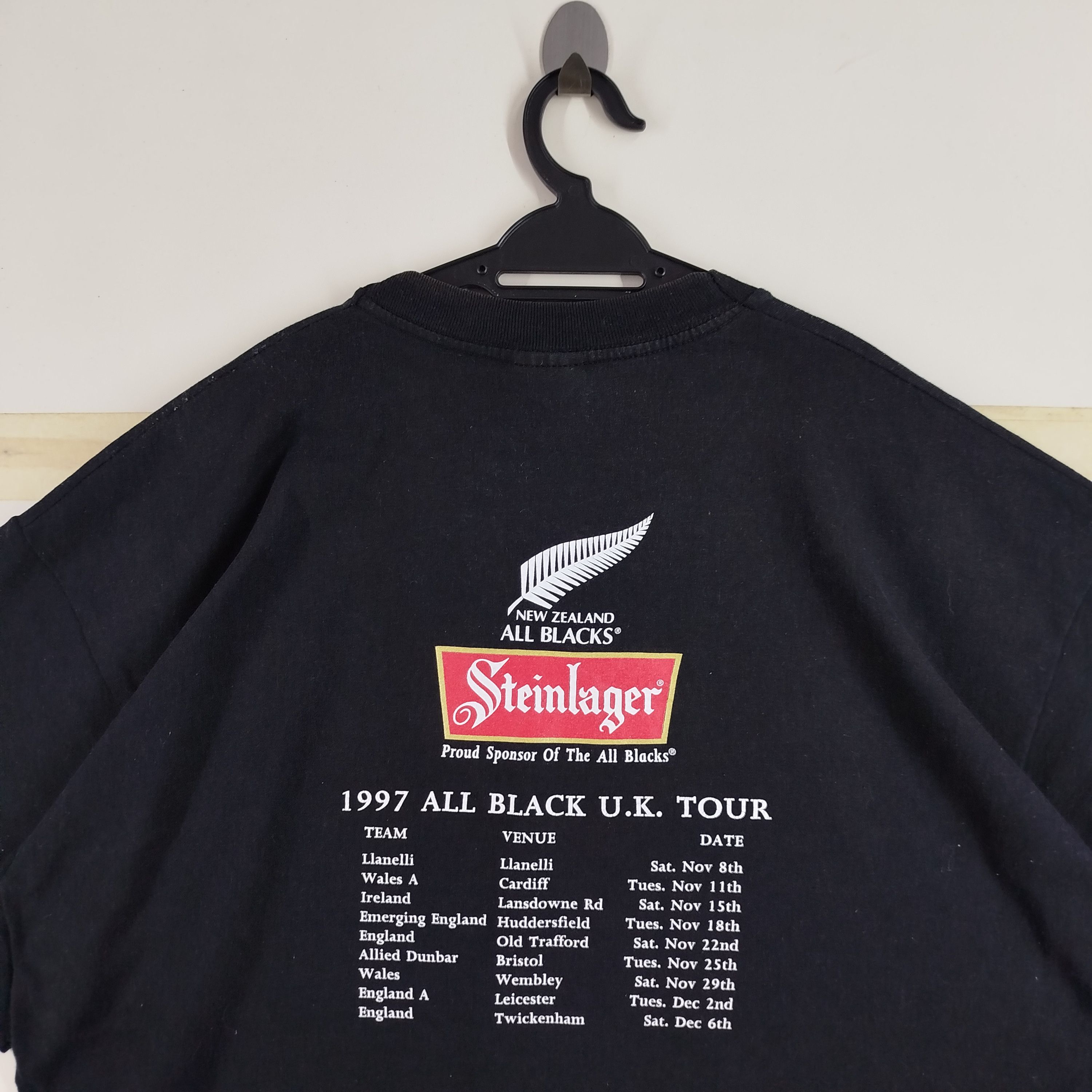 All Blacks Vintage Steinlager All Blacks New Zealand 1997 Tour Size US XL / EU 56 / 4 - 2 Thumbnail