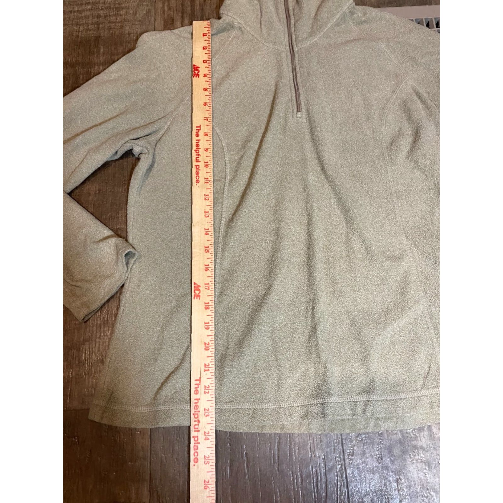 Lands' End Lands' End Sweater Womens M Beige Pull Over 1/4 Zip Long Sleeve Pullover Outdoor Bedrock Style Shirt Womens M Size M / US 6-8 / IT 42-44 - 2 Thumbnail