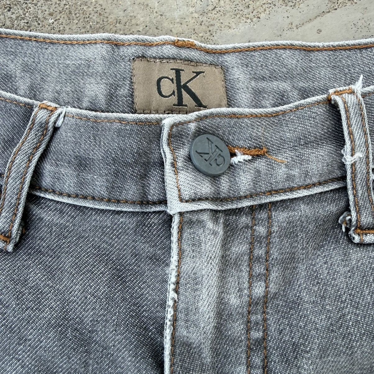 Japanese Brand Vintage CK Faded Gray Denim Jean Pants W33 Size US 33 - 4 Thumbnail