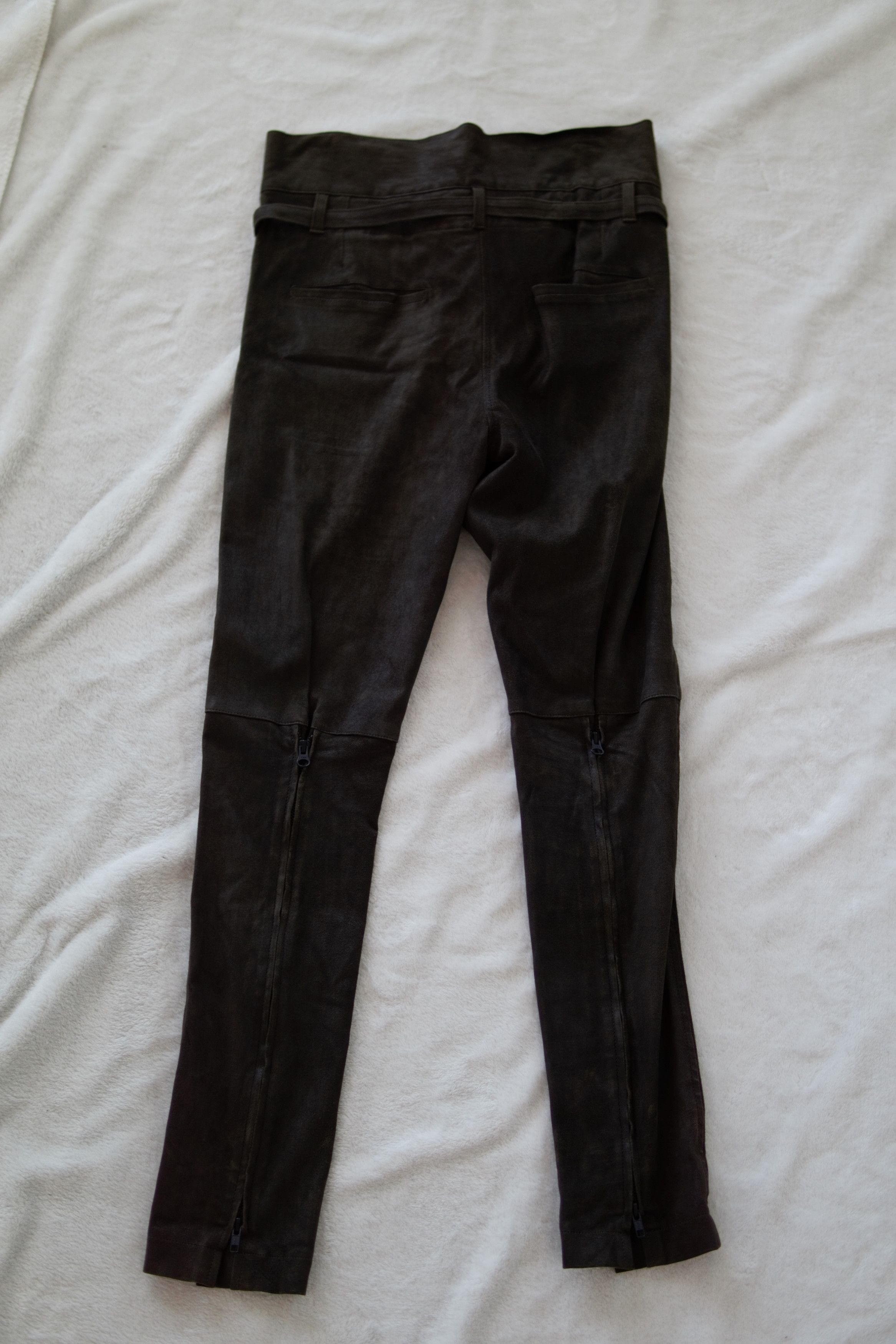 Ann Demeulemeester 00's Leather Paper Bag Pants Size US 32 / EU 48 - 5 Thumbnail