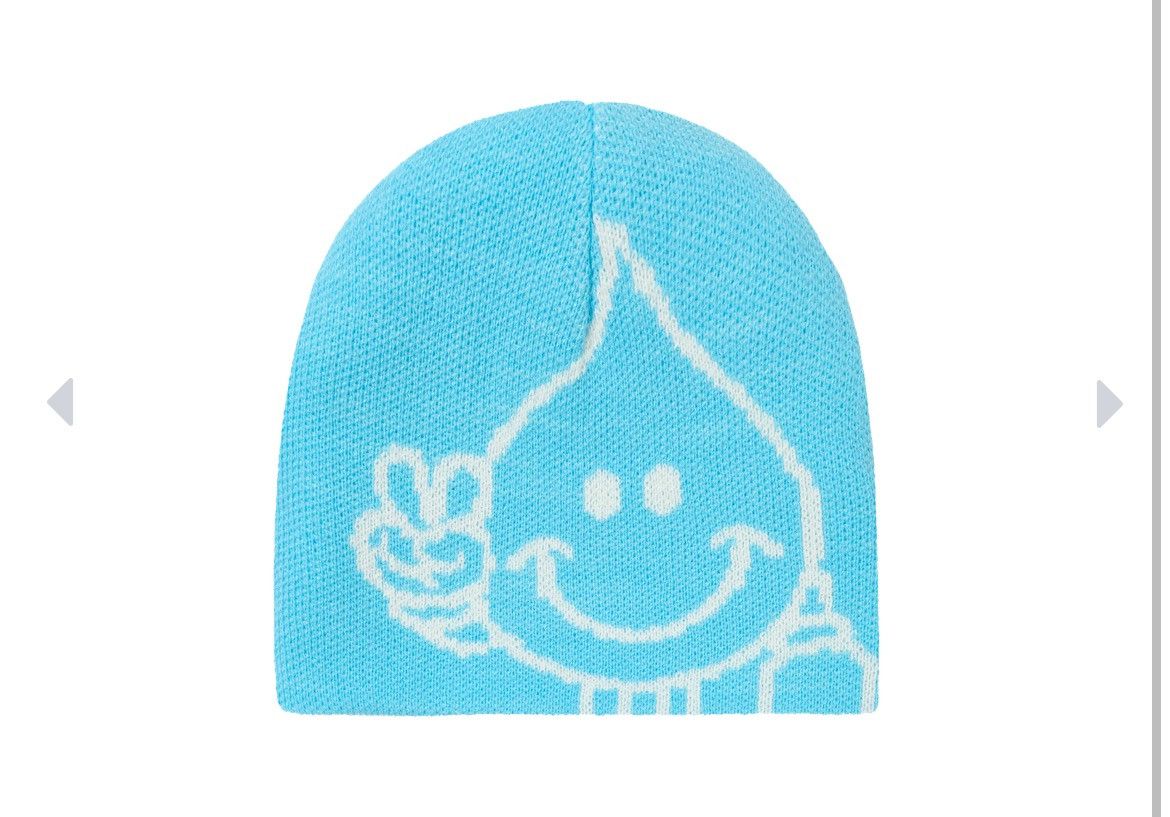 Palace Palace World Industries Reverso Nein Cuff Beanie Blue Size ONE SIZE - 6 Thumbnail