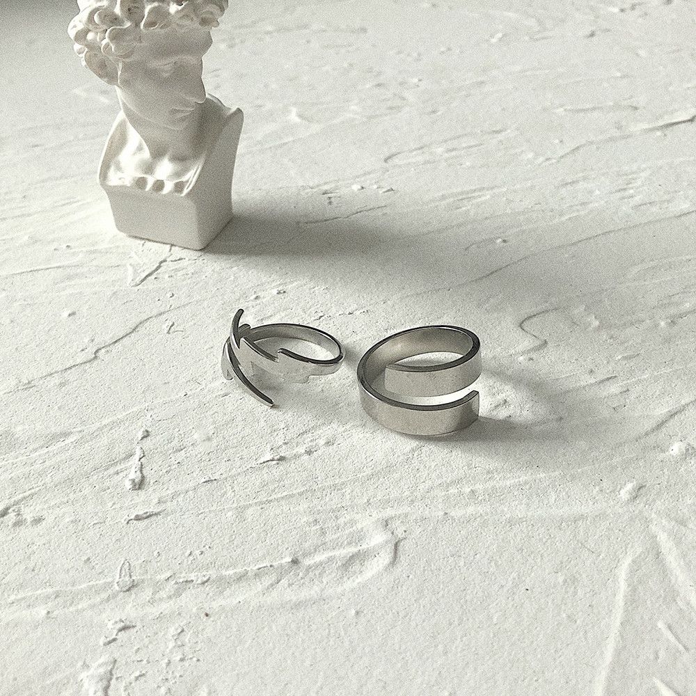 Jewelry New Trend Jewelry Rings Open Size Chrome Ring (Size 7-13) Size ONE SIZE - 4 Thumbnail