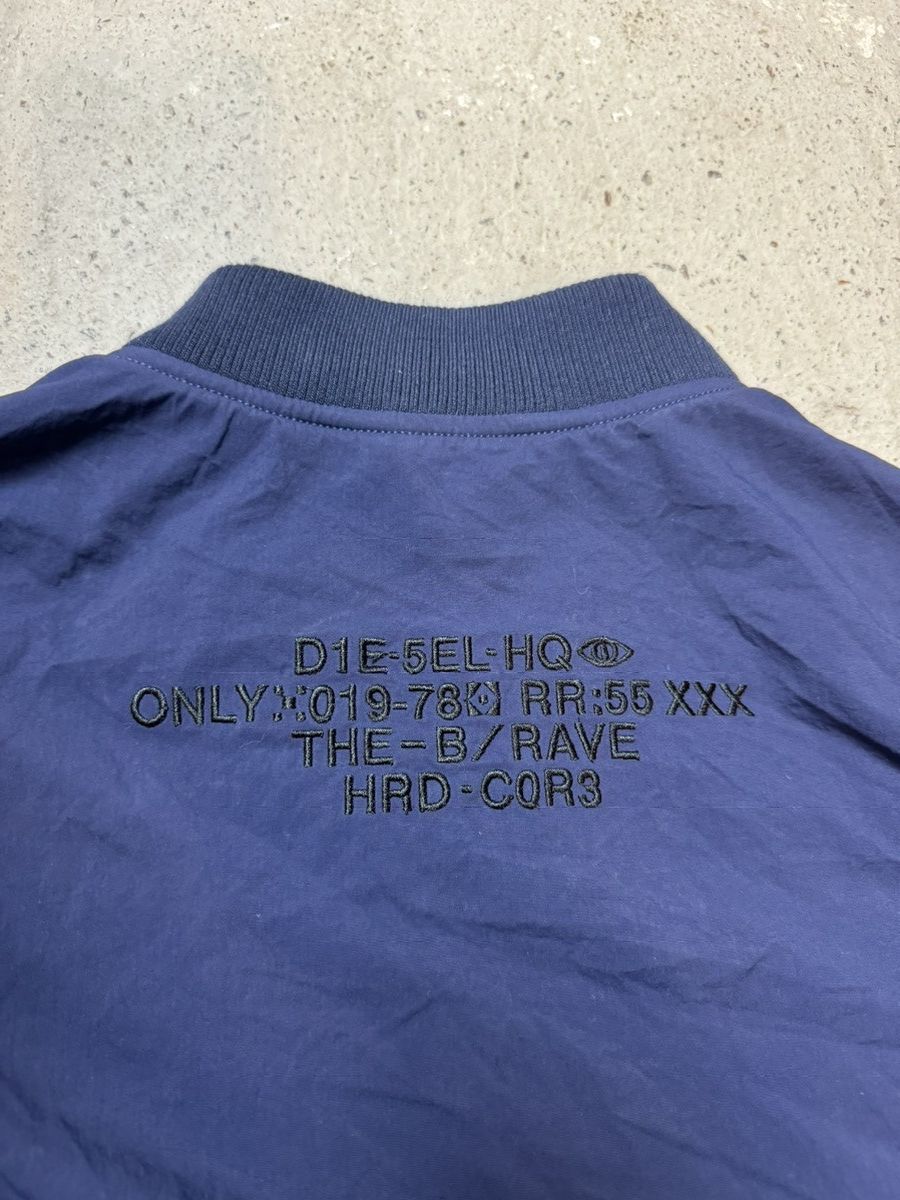 Diesel × Japanese Brand Diesel Y2K Navy Red Light Baggy Avant Garde Jacket Size US XL / EU 56 / 4 - 11 Thumbnail