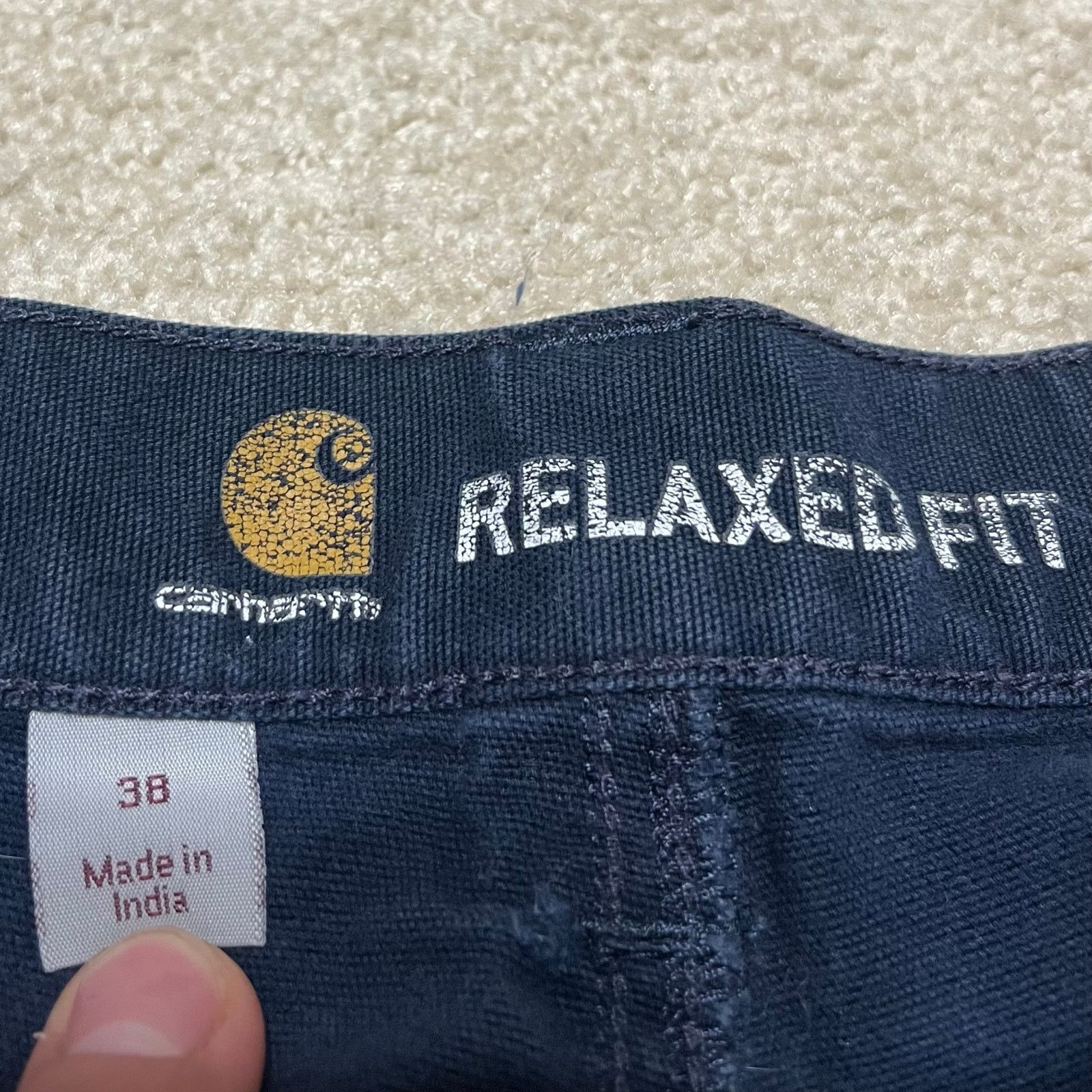 Carhartt Carhartt Workwear Shorts Relaxed Navy Carpenter Shorts 38W Size US 38 / EU 54 - 3 Thumbnail