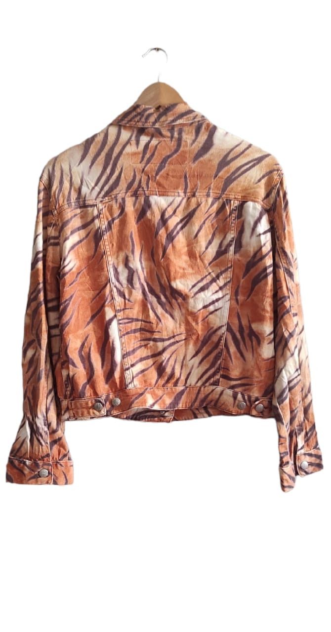 Vintage KRIZIA VINTAGE LEOPARD JEANS JACKET ITALY SIZE M Size M / US 6-8 / IT 42-44 - 3 Thumbnail