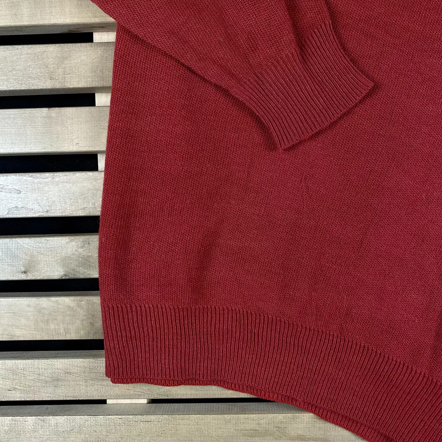 Lacoste × Vintage Sweater V Neck Chemise Lacoste Size XL Size US XL / EU 56 / 4 - 3 Thumbnail