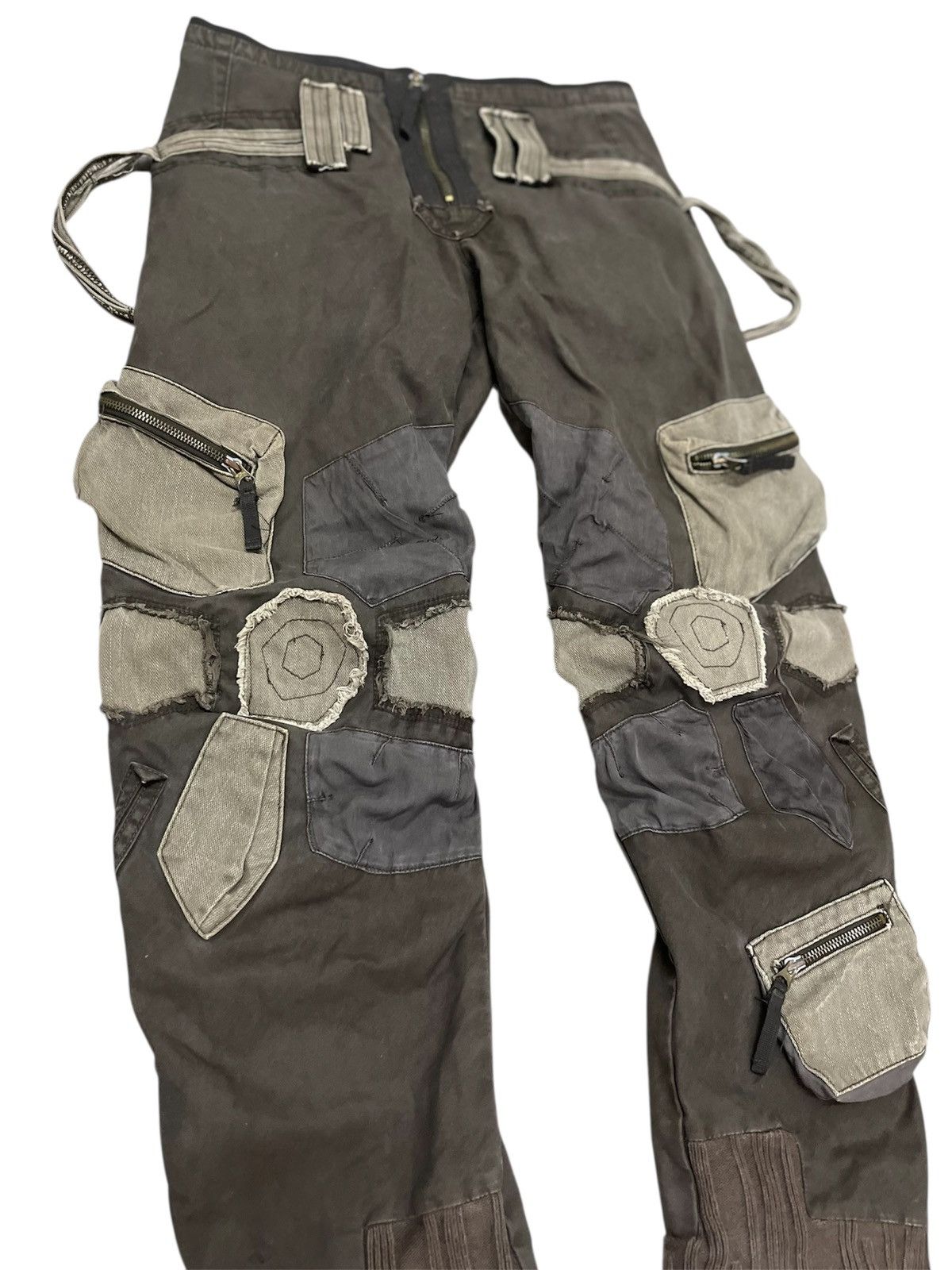 Marithe + Francois Girbaud 2000s Marithe+Francois Girbaud Bondage Cargo Pants Size US 32 / EU 48 - 12 Thumbnail